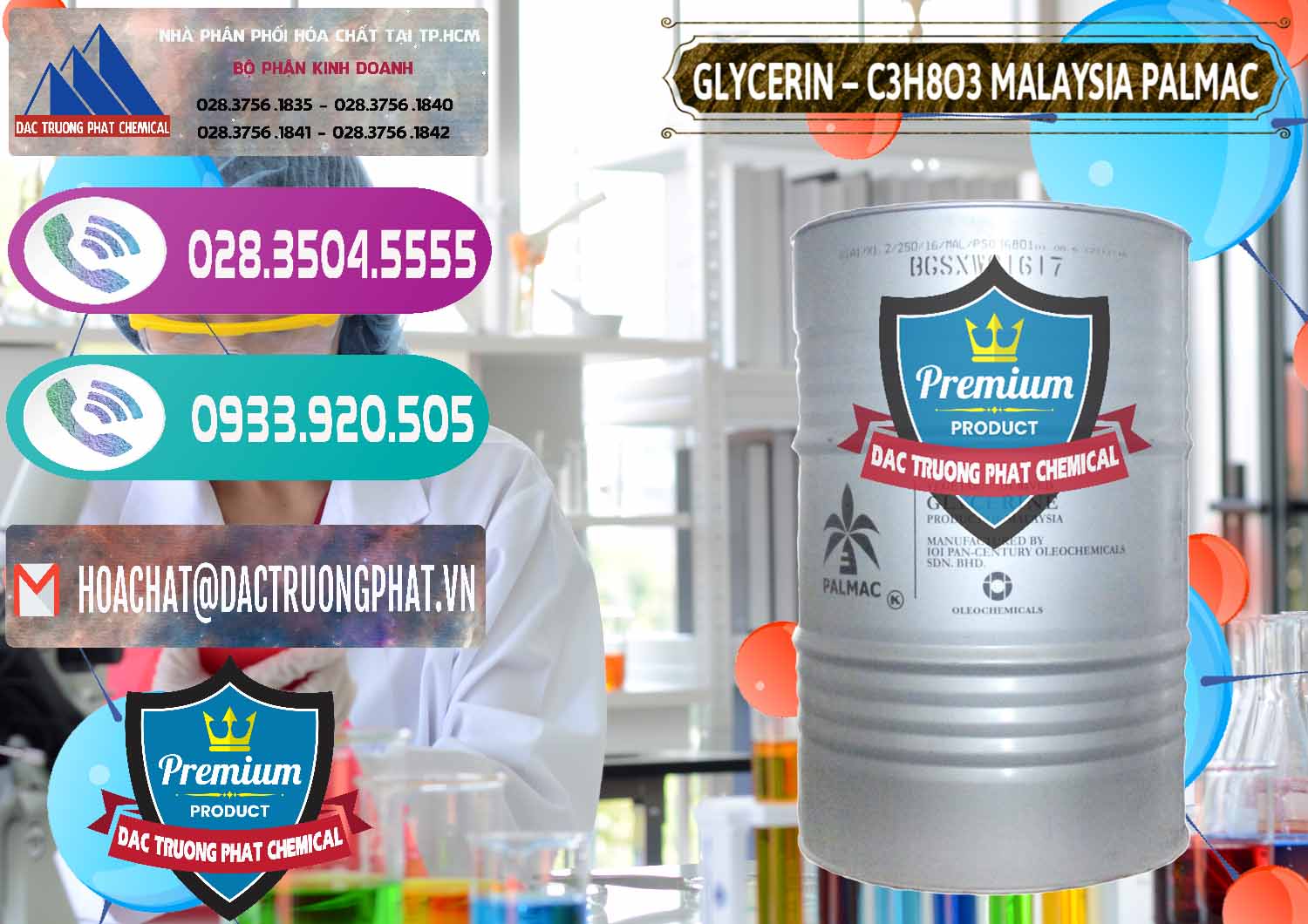 Nhập khẩu và bán Glycerin – C3H8O3 99.7% Malaysia Palmac - 0067 - Cung ứng ( phân phối ) hóa chất tại TP.HCM - hoachatxulynuoc.com