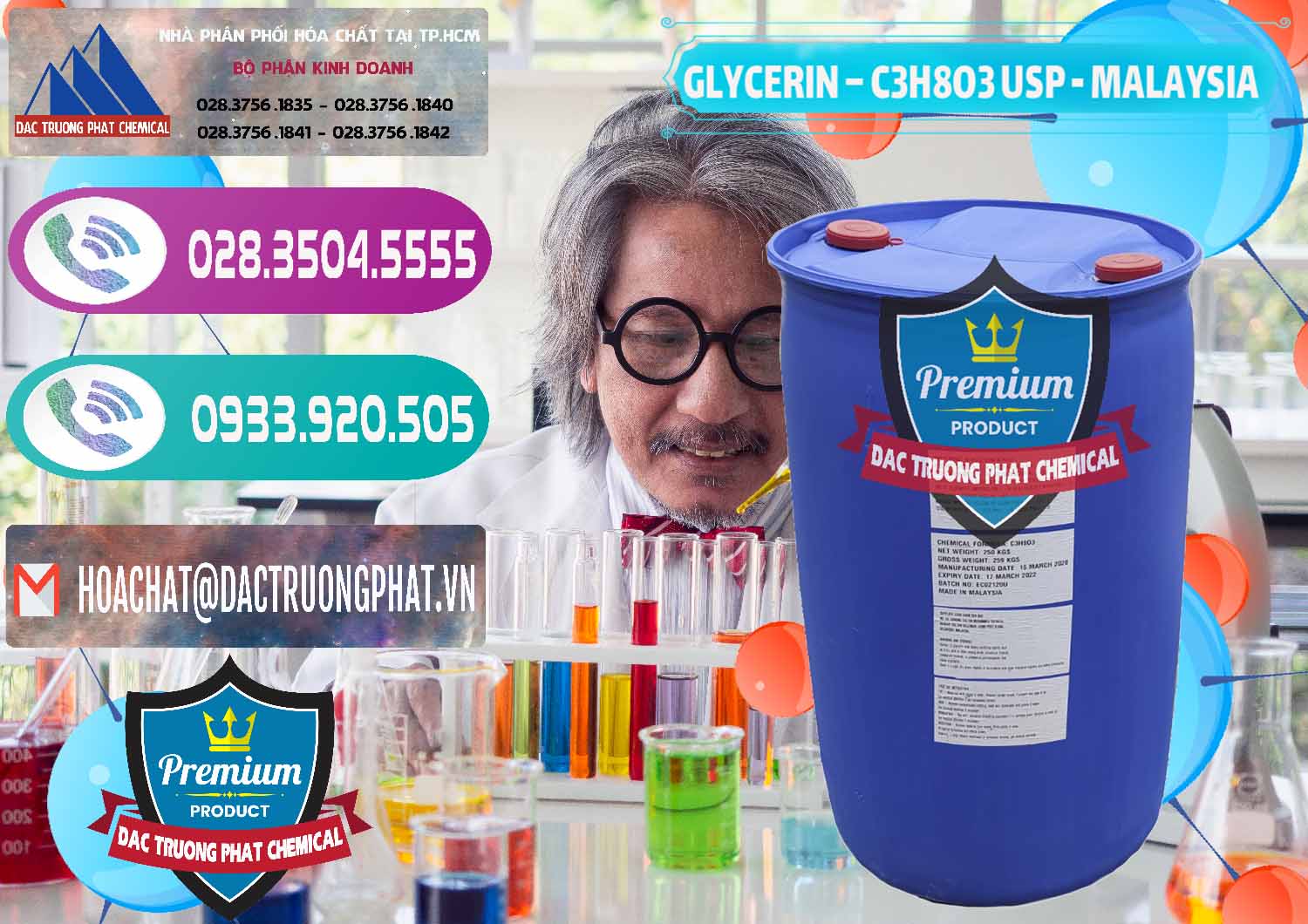 Công ty chuyên cung ứng ( bán ) Glycerin – C3H8O3 USP Malaysia - 0233 - Cty cung cấp _ phân phối hóa chất tại TP.HCM - hoachatxulynuoc.com