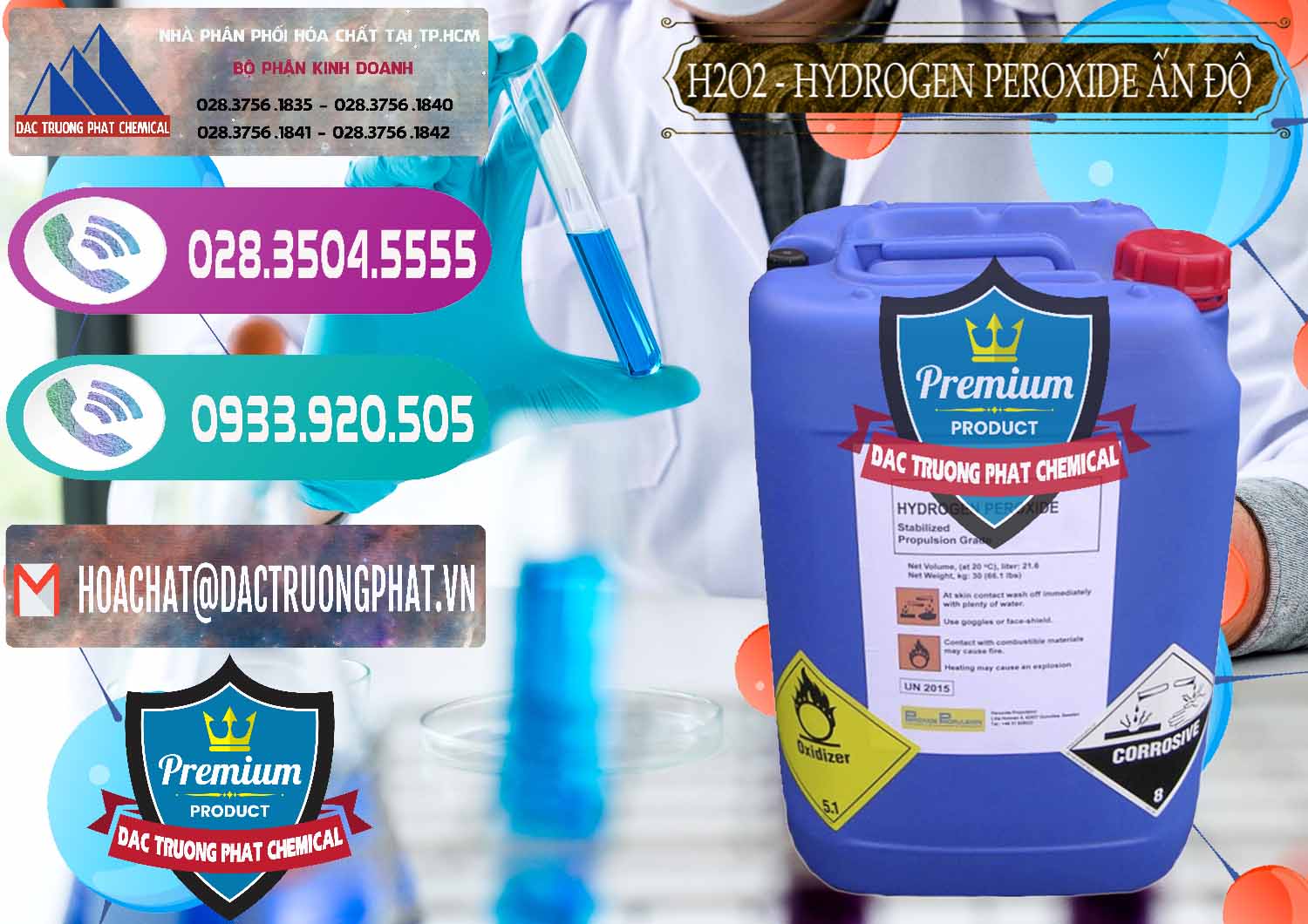 Nơi bán và cung cấp H2O2 - Hydrogen Peroxide 50% Ấn Độ India - 0349 - Công ty phân phối _ cung cấp hóa chất tại TP.HCM - hoachatxulynuoc.com