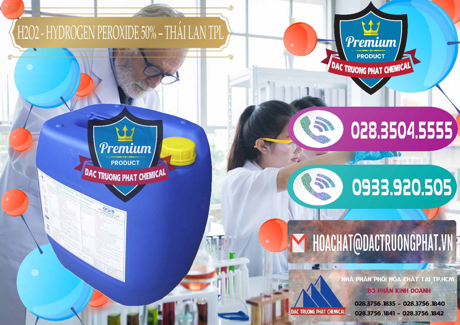 Công ty cung cấp - bán H2O2 - Hydrogen Peroxide 50% Thái Lan TPL - 0076 - Đơn vị cung cấp - phân phối hóa chất tại TP.HCM - hoachatxulynuoc.com