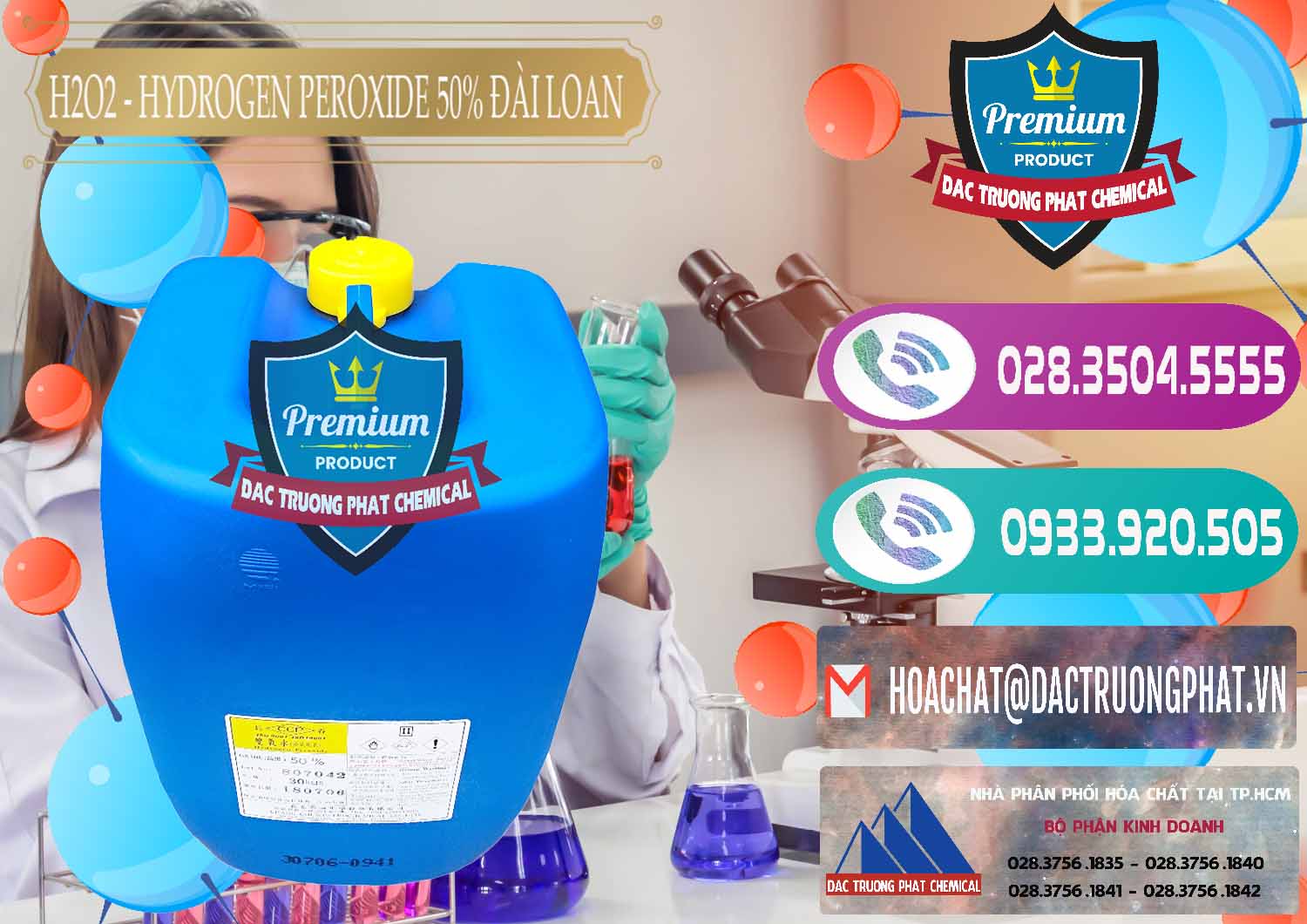 Cty thương mại & bán Hóa chất H2O2 & Hydro Peroxid Đài Loan Taiwan Đơn vị bán ( cung ứng ) H2O2 - Hydrogen Peroxide 50% Đài Loan Taiwan Chang Chun - 0069 - Công ty chuyên phân phối - bán hóa chất tại TP.HCM - hoachatxulynuoc.com