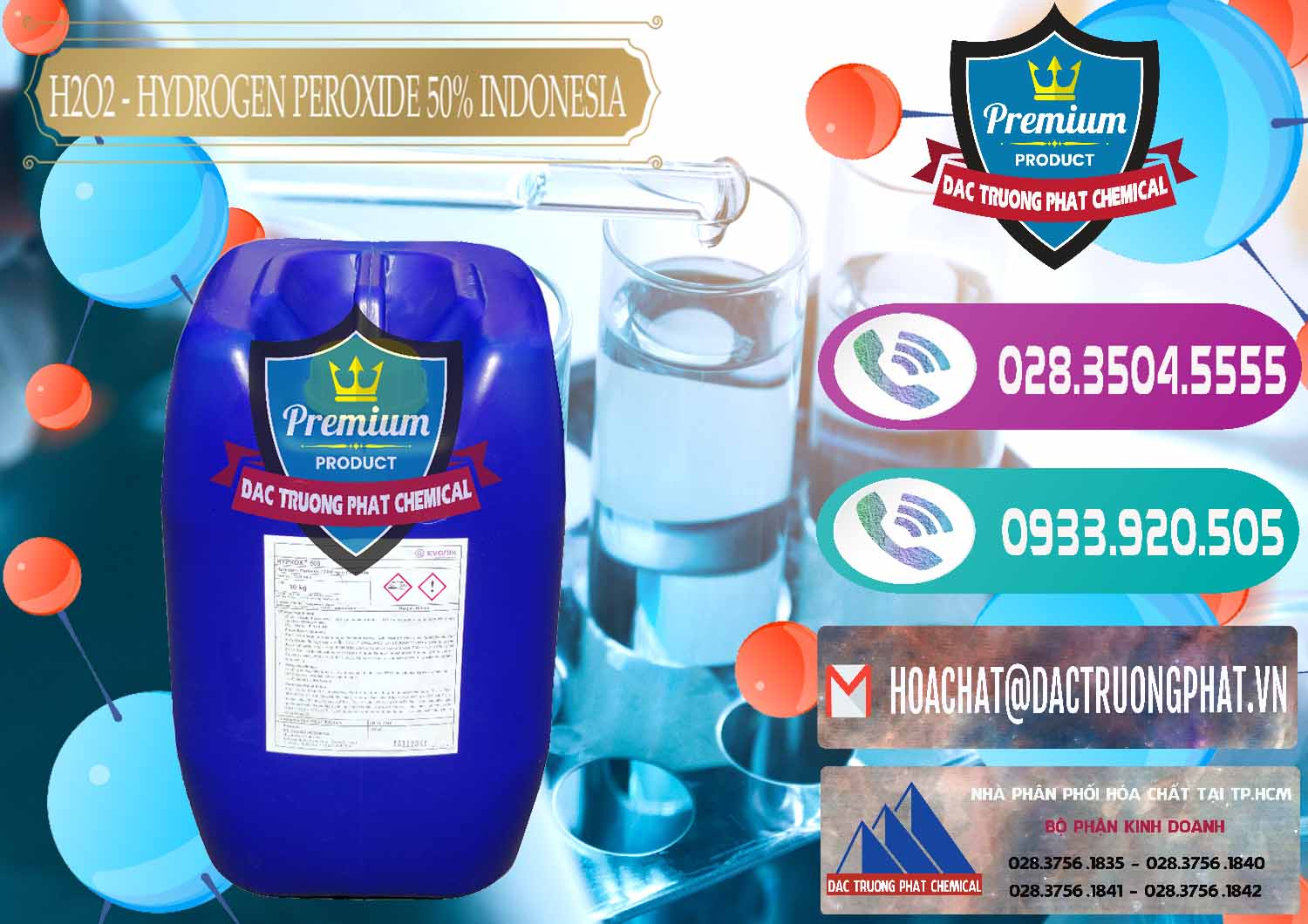 Nơi chuyên bán ( phân phối ) H2O2 - Hydrogen Peroxide 50% Evonik Indonesia - 0070 - Chuyên kinh doanh và cung cấp hóa chất tại TP.HCM - hoachatxulynuoc.com