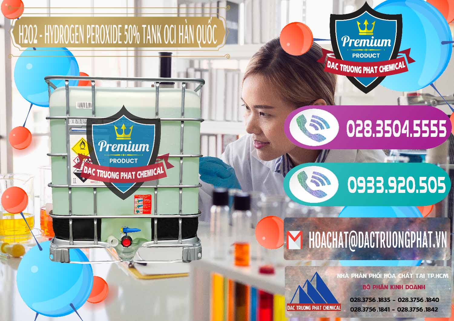 Công ty phân phối và bán H2O2 - Hydrogen Peroxide 50% Tank IBC Bồn Hàn Quốc OCI - 0074 - Nơi chuyên cung cấp - kinh doanh hóa chất tại TP.HCM - hoachatxulynuoc.com