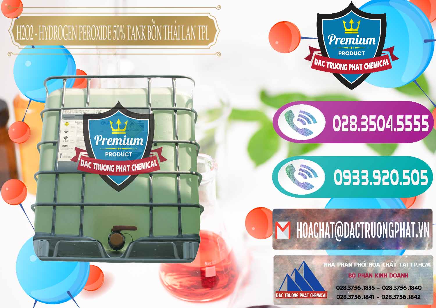 Công ty phân phối và bán hóa chất Liquid Hydrogen Dioxide × H2O2 50% Tank IBC Bồn Thái Lan TPL Đơn vị chuyên bán - phân phối H2O2 - Hydrogen Peroxide 50% Tank IBC Bồn Thái Lan TPL - 0073 - Chuyên cung cấp _ nhập khẩu hóa chất tại TP.HCM - hoachatxulynuoc.com