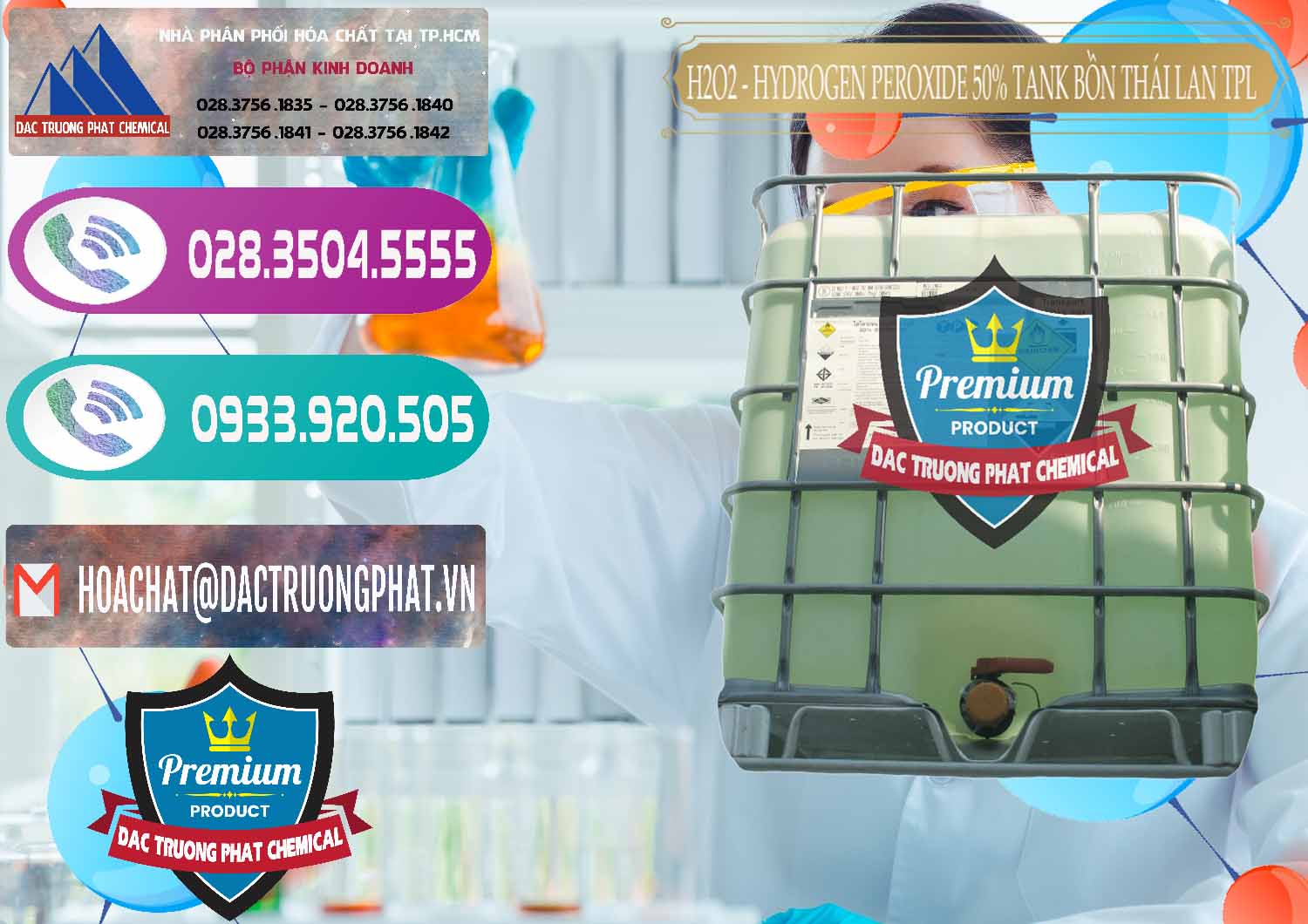 Địa chỉ chuyên bán © thương mại hóa chất Liquid Hydrogen Dioxide — Hydrogen Peroxide 50% Tank IBC Bồn Thái Lan TPL Nhà cung cấp và bán H2O2 - Hydrogen Peroxide 50% Tank IBC Bồn Thái Lan TPL - 0073 - Nơi cung cấp ( kinh doanh ) hóa chất tại TP.HCM - hoachatxulynuoc.com
