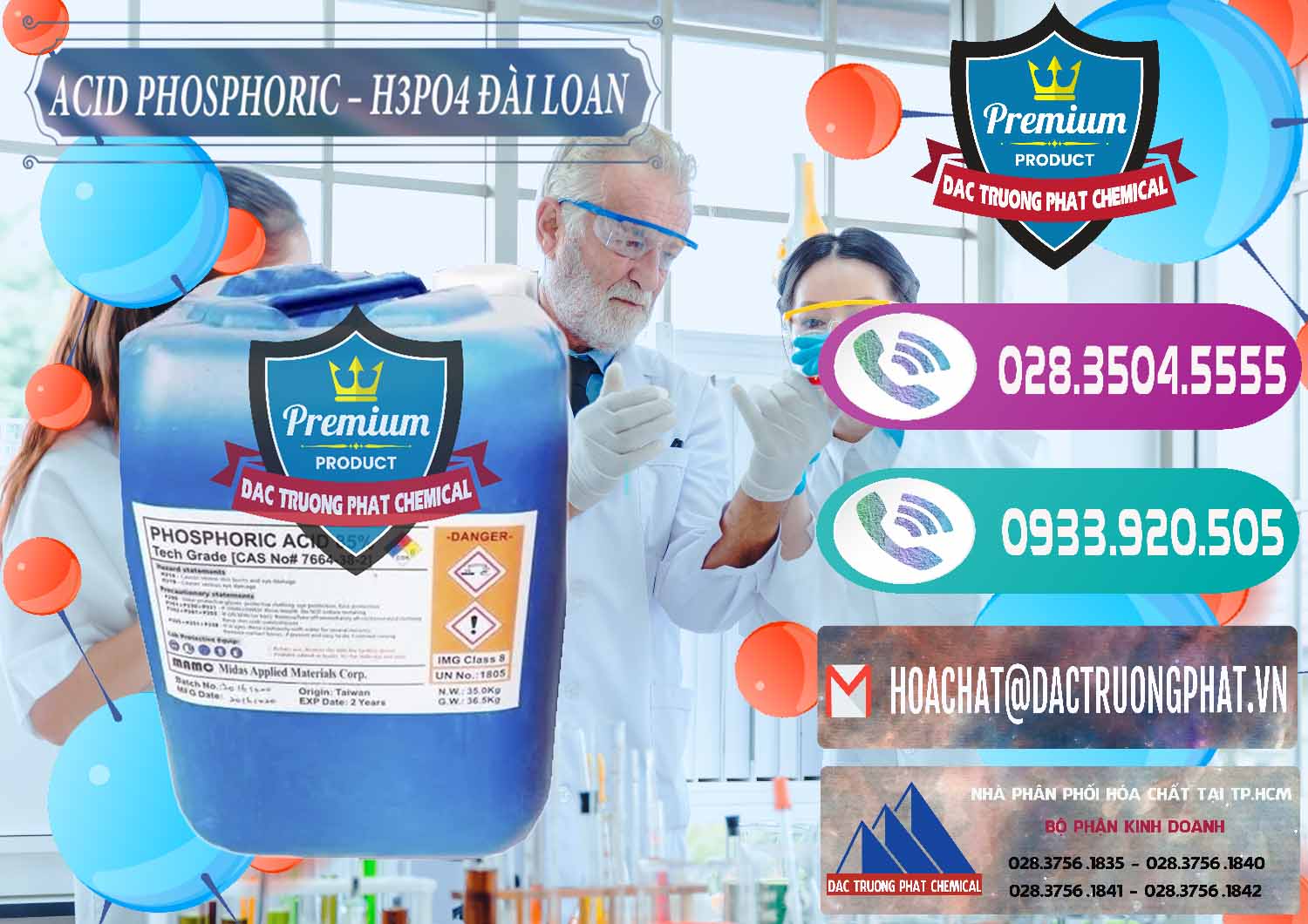 Cty chuyên cung cấp _ bán Axit Phosphoric - Acid Phosphoric H3PO4 85% Đài Loan Taiwan - 0351 - Nơi phân phối ( bán ) hóa chất tại TP.HCM - hoachatxulynuoc.com