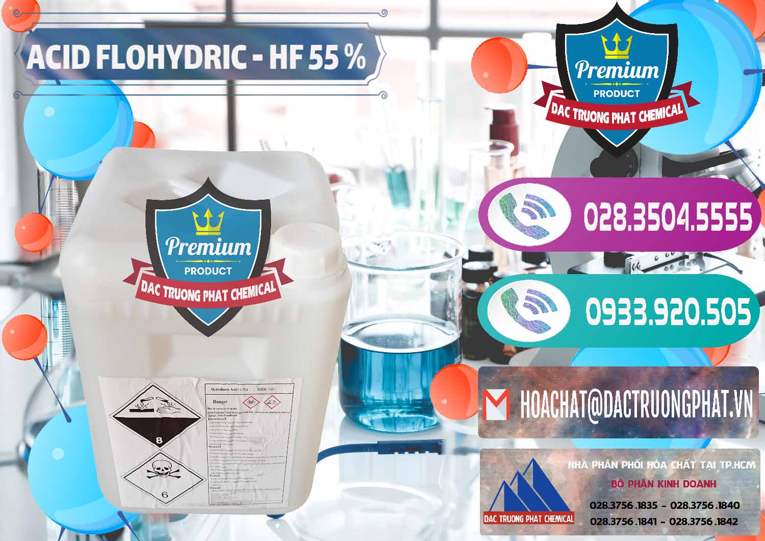 Cung cấp & bán Axit HF - Acid HF 55% Can Trắng Trung Quốc China - 0079 - Cty phân phối _ kinh doanh hóa chất tại TP.HCM - hoachatxulynuoc.com