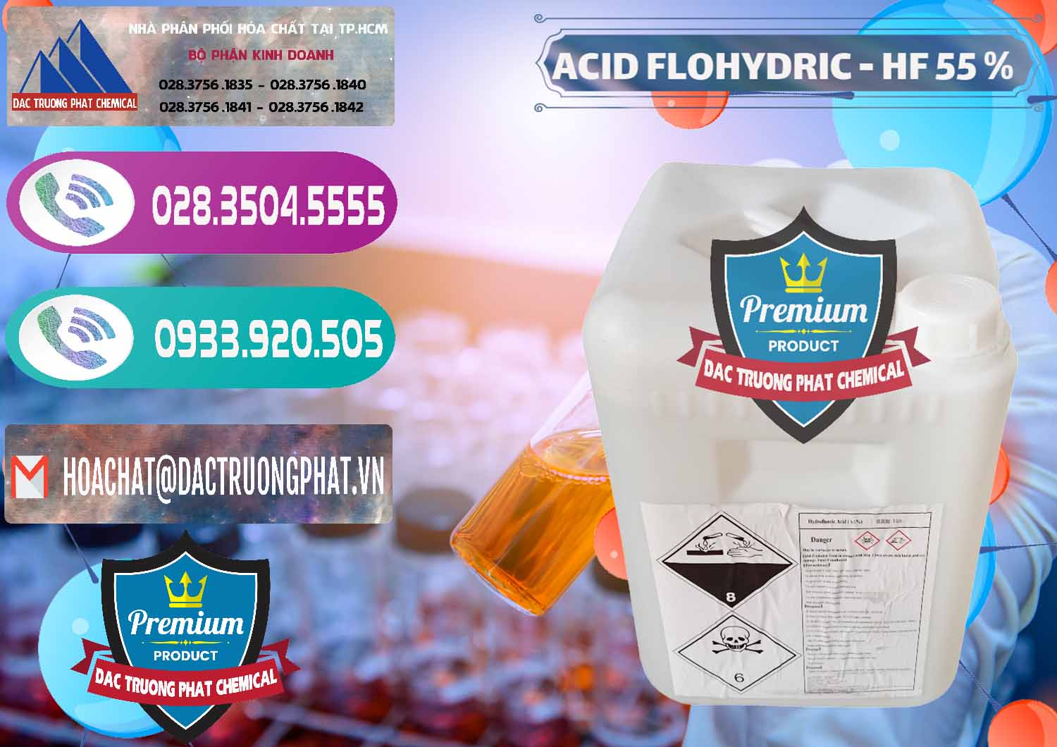 Đơn vị cung ứng ( bán ) Axit HF - Acid HF 55% Can Trắng Trung Quốc China - 0079 - Công ty cung ứng ( phân phối ) hóa chất tại TP.HCM - hoachatxulynuoc.com