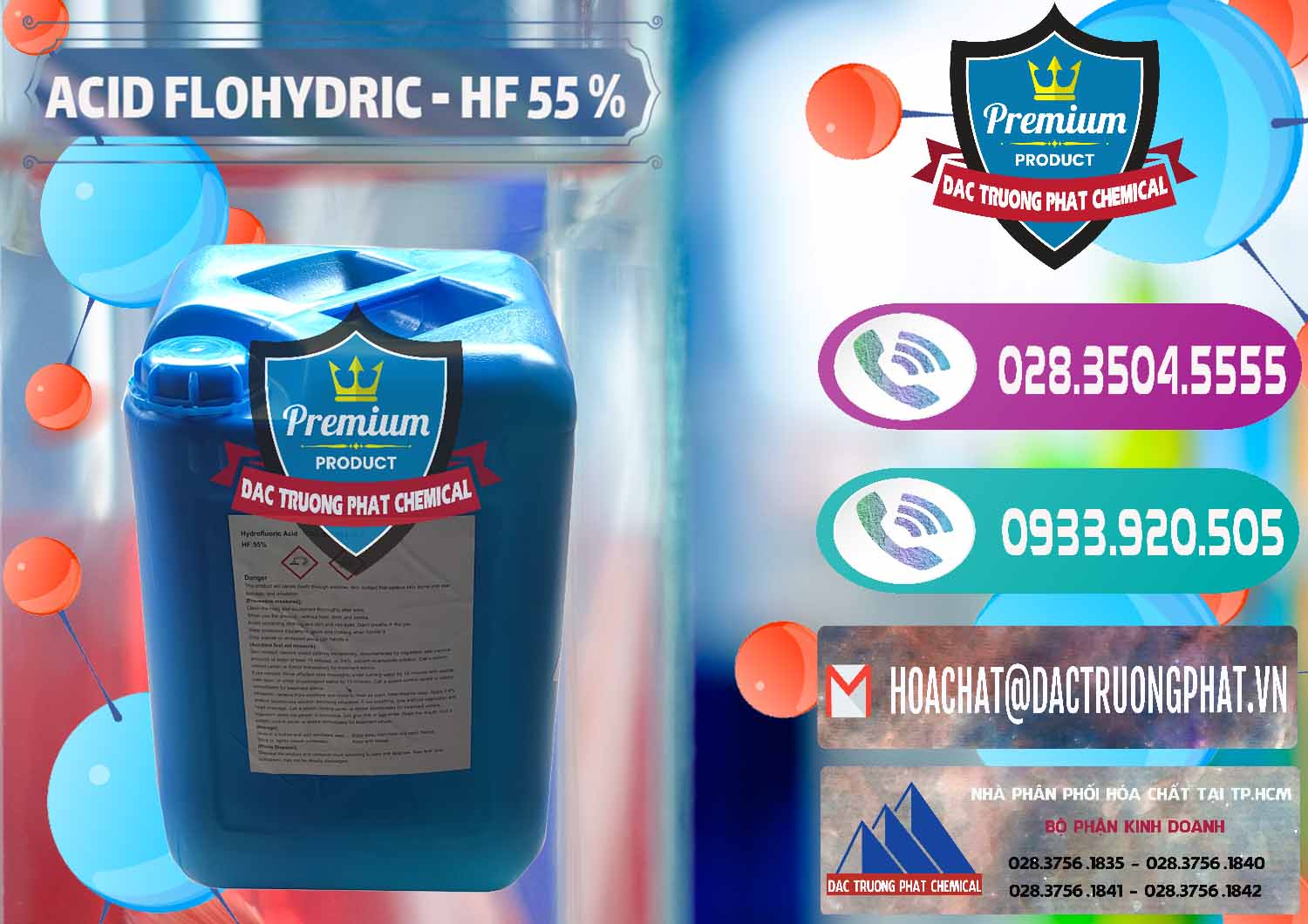 Đơn vị chuyên cung ứng & bán Axit HF - Acid HF 55% Can Xanh Trung Quốc China - 0080 - Nhà nhập khẩu & cung cấp hóa chất tại TP.HCM - hoachatxulynuoc.com