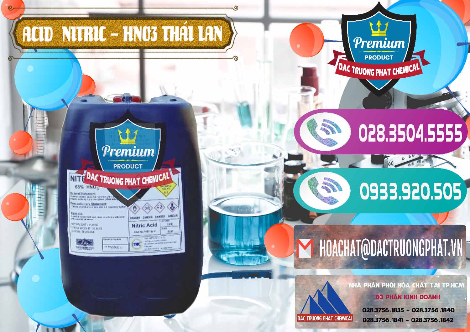 Phân phối - bán Acid Nitric – Axit Nitric HNO3 Thái Lan Thailand - 0344 - Cty phân phối ( cung cấp ) hóa chất tại TP.HCM - hoachatxulynuoc.com