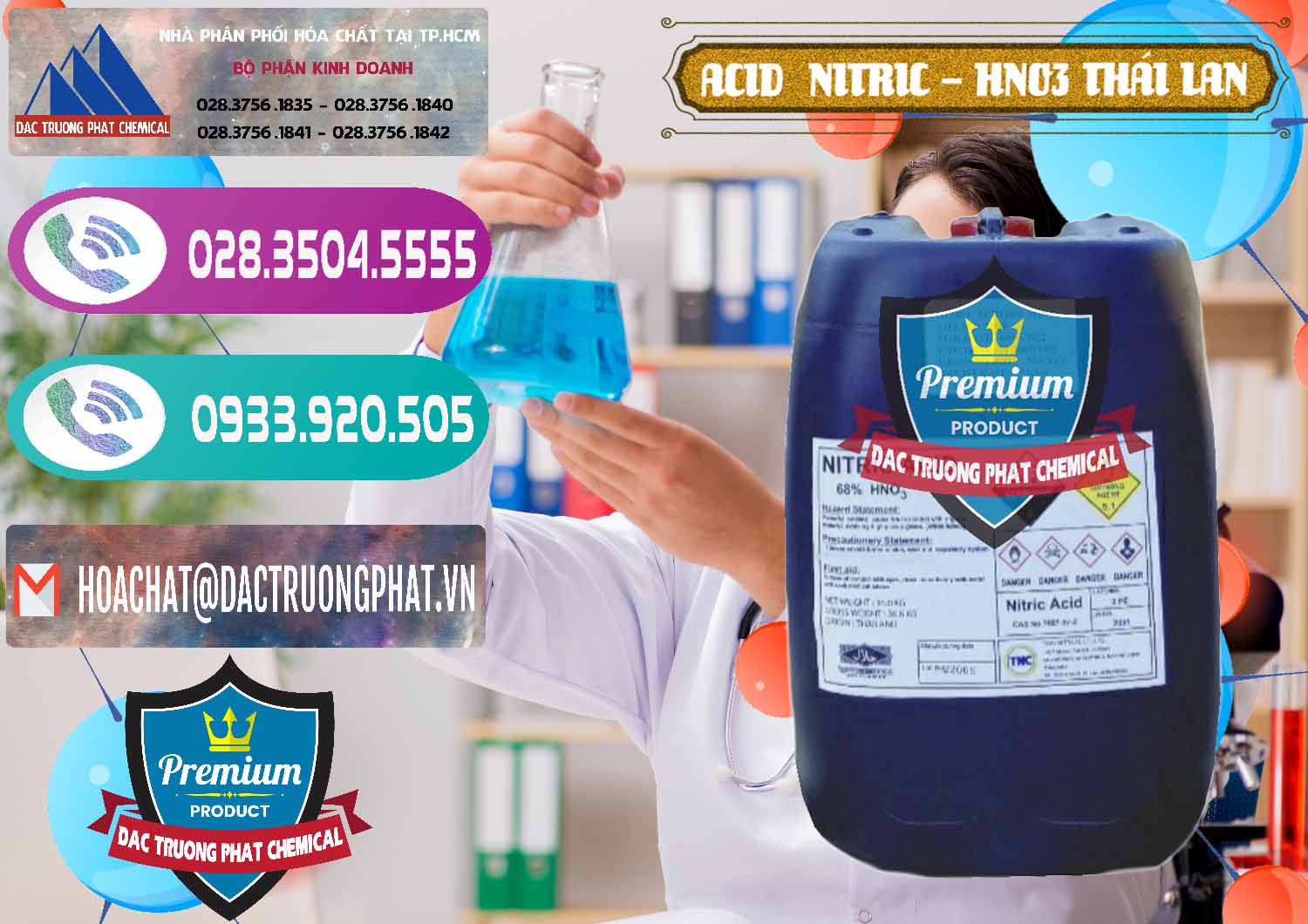 Đơn vị chuyên phân phối ( bán ) Acid Nitric – Axit Nitric HNO3 Thái Lan Thailand - 0344 - Đơn vị cung ứng ( phân phối ) hóa chất tại TP.HCM - hoachatxulynuoc.com