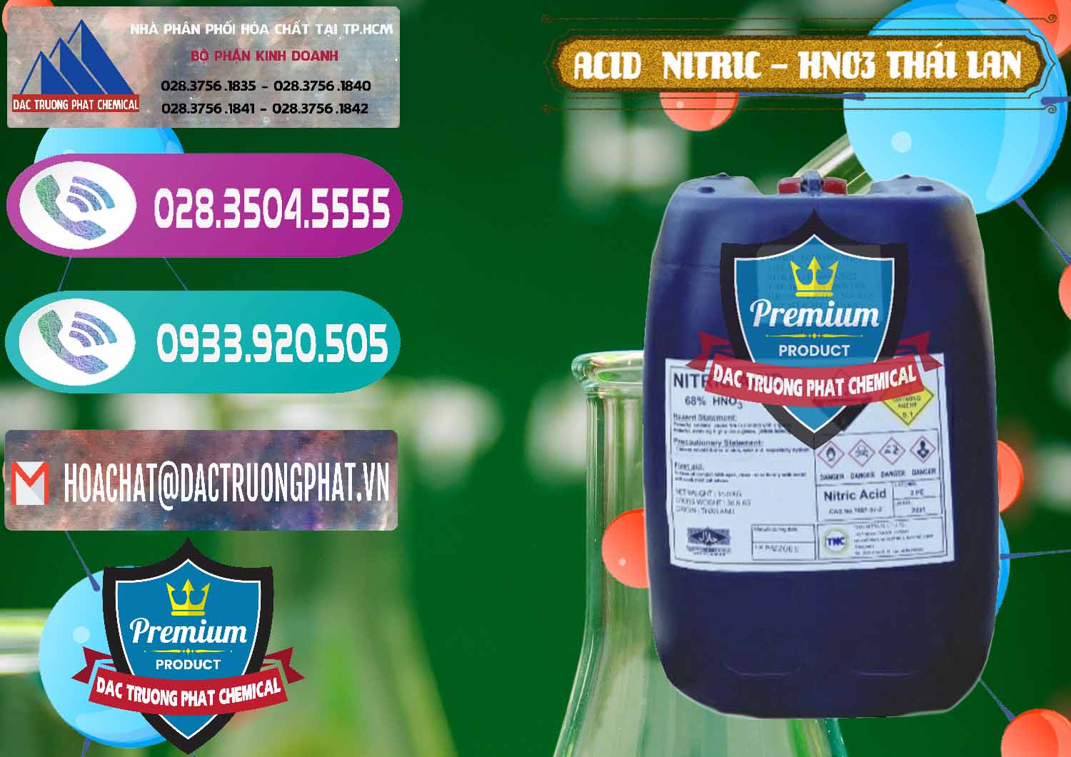 Nơi chuyên phân phối & bán Acid Nitric – Axit Nitric HNO3 Thái Lan Thailand - 0344 - Nơi chuyên cung ứng & phân phối hóa chất tại TP.HCM - hoachatxulynuoc.com