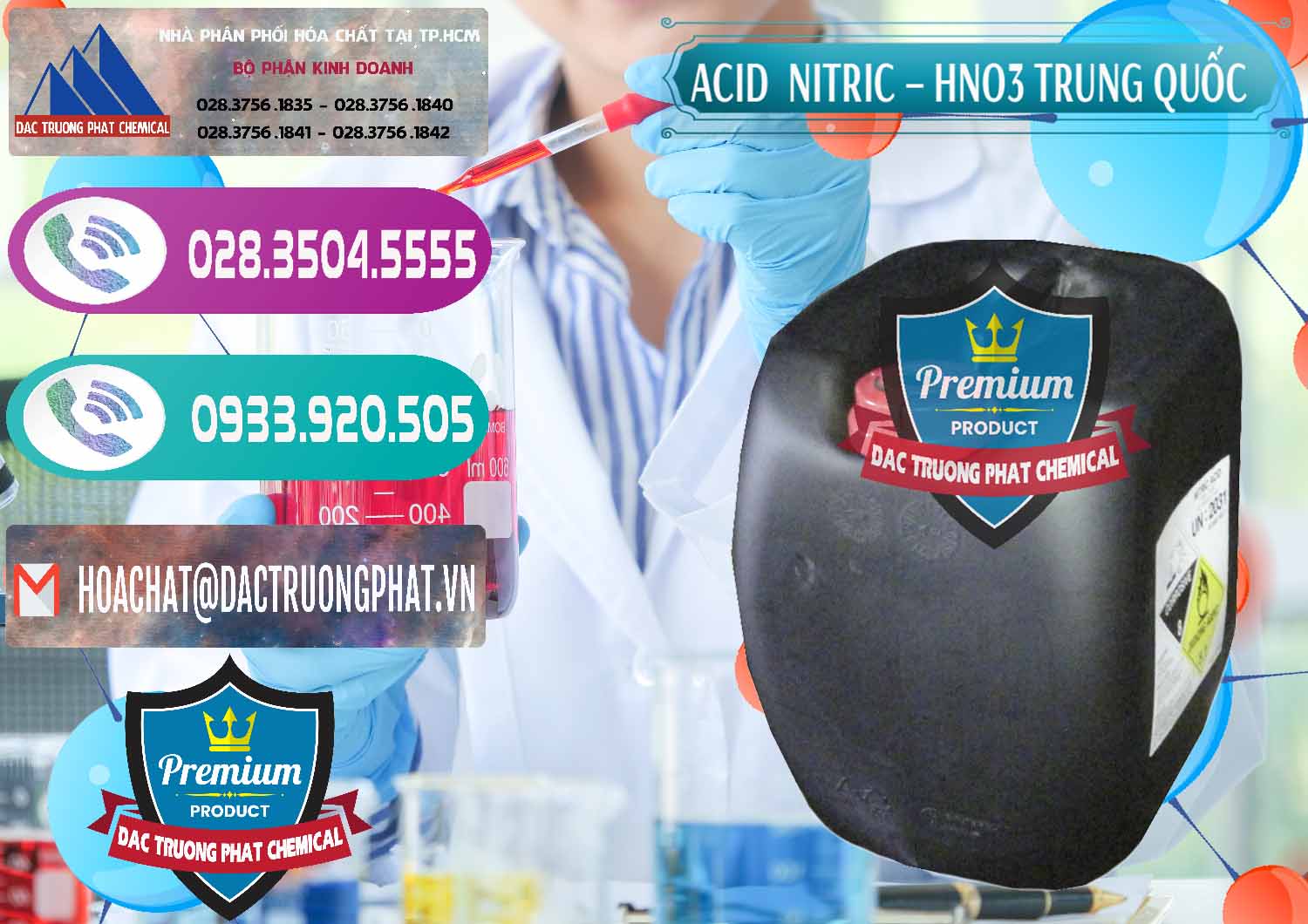 Công ty bán - phân phối Acid Nitric – Axit Nitric HNO3 68% Trung Quốc China - 0343 - Kinh doanh và cung cấp hóa chất tại TP.HCM - hoachatxulynuoc.com