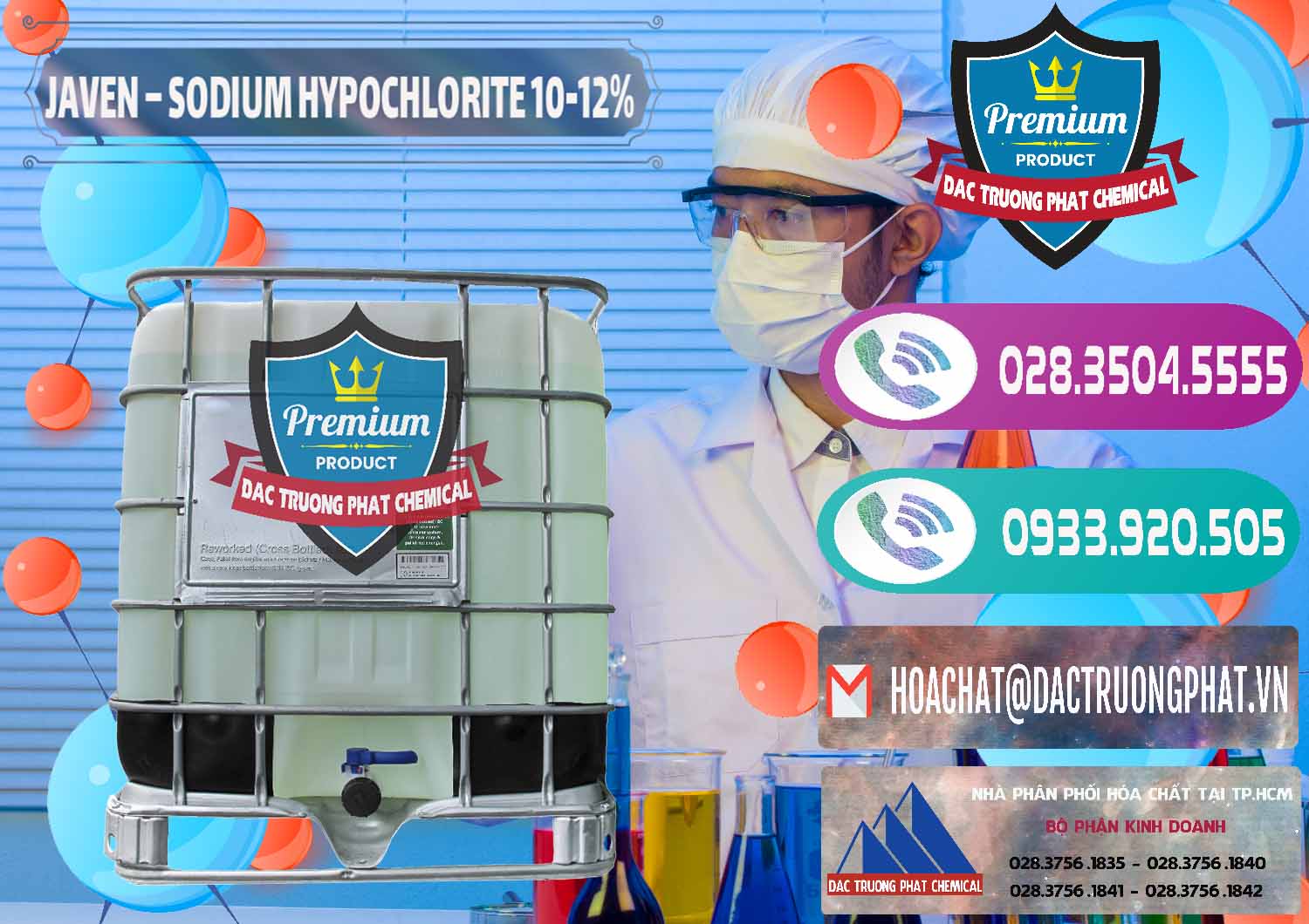 Cty bán ( cung cấp ) Javen - Sodium Hypochlorite 10-12% Việt Nam - 0188 - Đơn vị cung cấp và phân phối hóa chất tại TP.HCM - hoachatxulynuoc.com