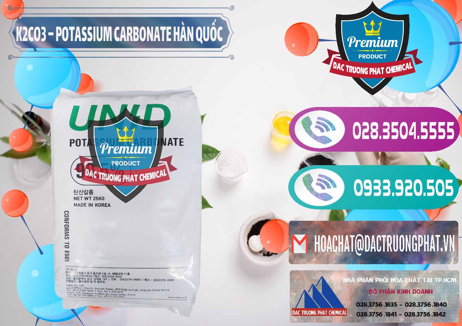 Bán - phân phối K2Co3 – Potassium Carbonate Unid Hàn Quốc Korea - 0081 - Nhập khẩu ( cung cấp ) hóa chất tại TP.HCM - hoachatxulynuoc.com