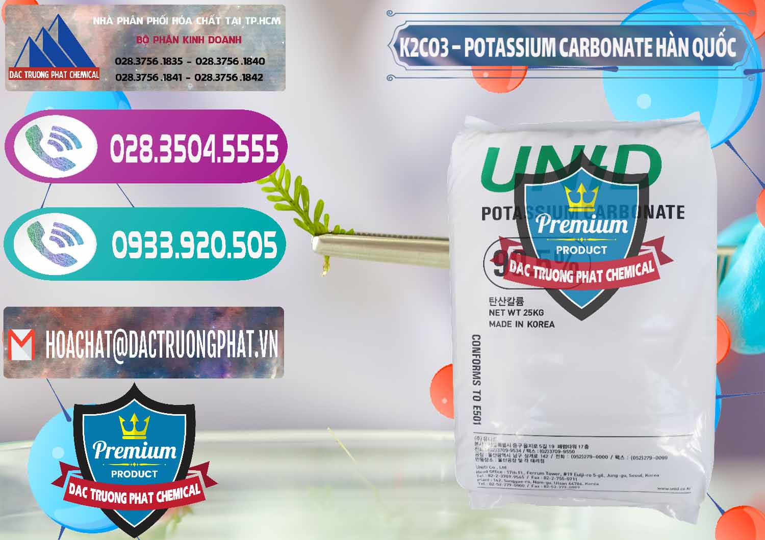 Chuyên cung ứng _ bán K2Co3 – Potassium Carbonate Unid Hàn Quốc Korea - 0081 - Cty chuyên phân phối _ cung ứng hóa chất tại TP.HCM - hoachatxulynuoc.com
