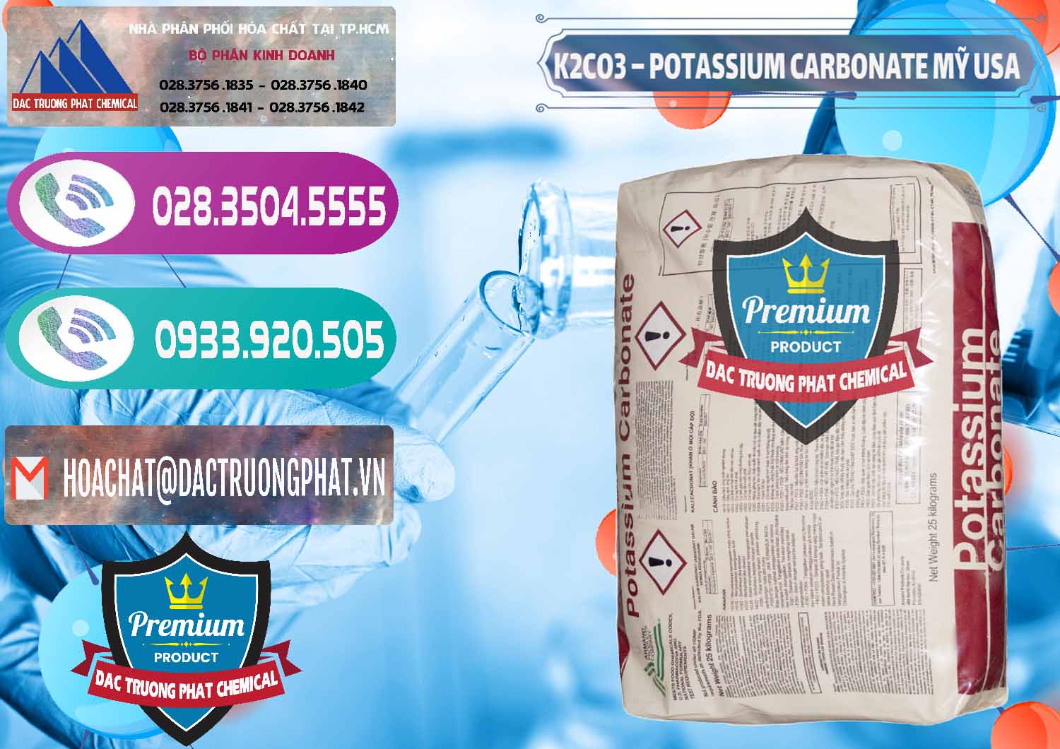 Nơi chuyên kinh doanh - bán K2Co3 – Potassium Carbonate Mỹ USA - 0082 - Cty phân phối và kinh doanh hóa chất tại TP.HCM - hoachatxulynuoc.com