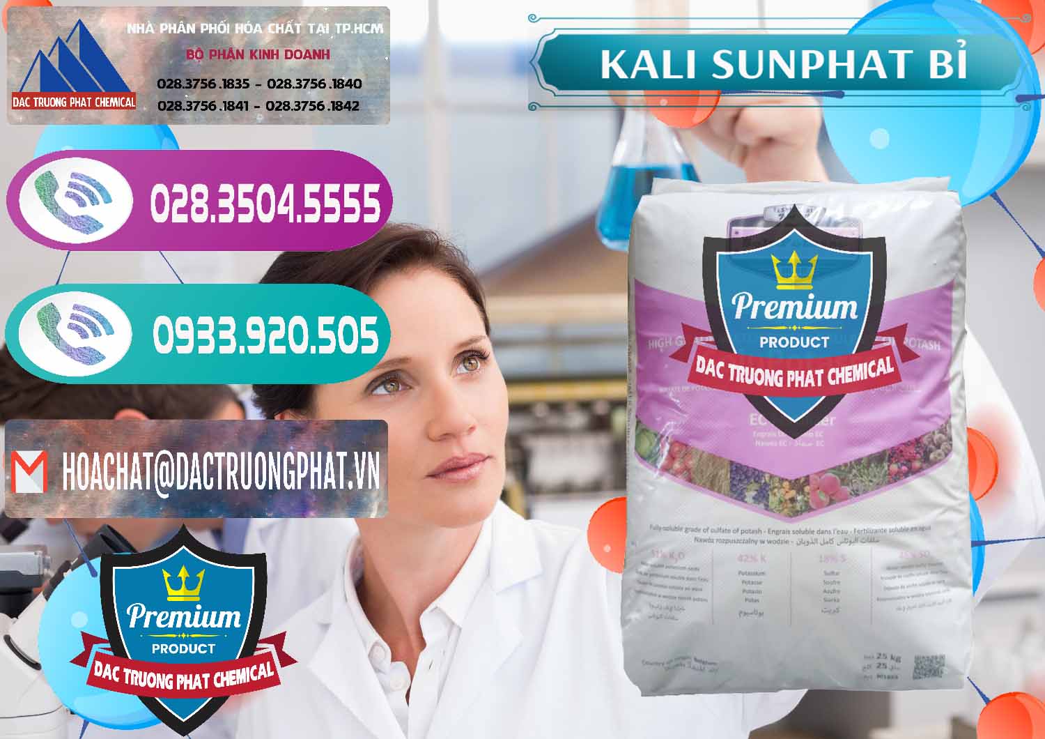 Nơi chuyên bán và cung ứng Kali Sunphat – K2SO4 Bỉ Belgium - 0406 - Cty bán ( phân phối ) hóa chất tại TP.HCM - hoachatxulynuoc.com