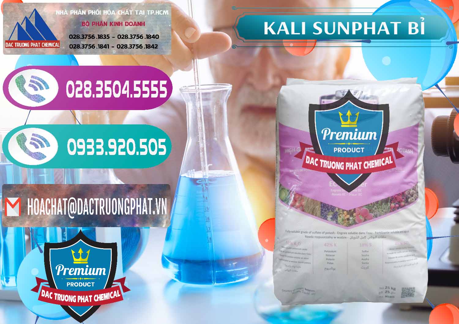 Đơn vị chuyên nhập khẩu - bán Kali Sunphat – K2SO4 Bỉ Belgium - 0406 - Nơi chuyên nhập khẩu ( cung cấp ) hóa chất tại TP.HCM - hoachatxulynuoc.com