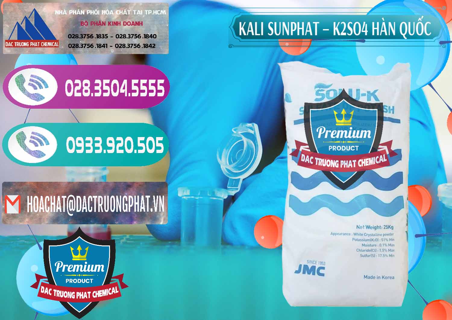 Cty kinh doanh và bán Kali Sunphat – K2SO4 Hàn Quốc Korea - 0410 - Nơi chuyên cung cấp - kinh doanh hóa chất tại TP.HCM - hoachatxulynuoc.com
