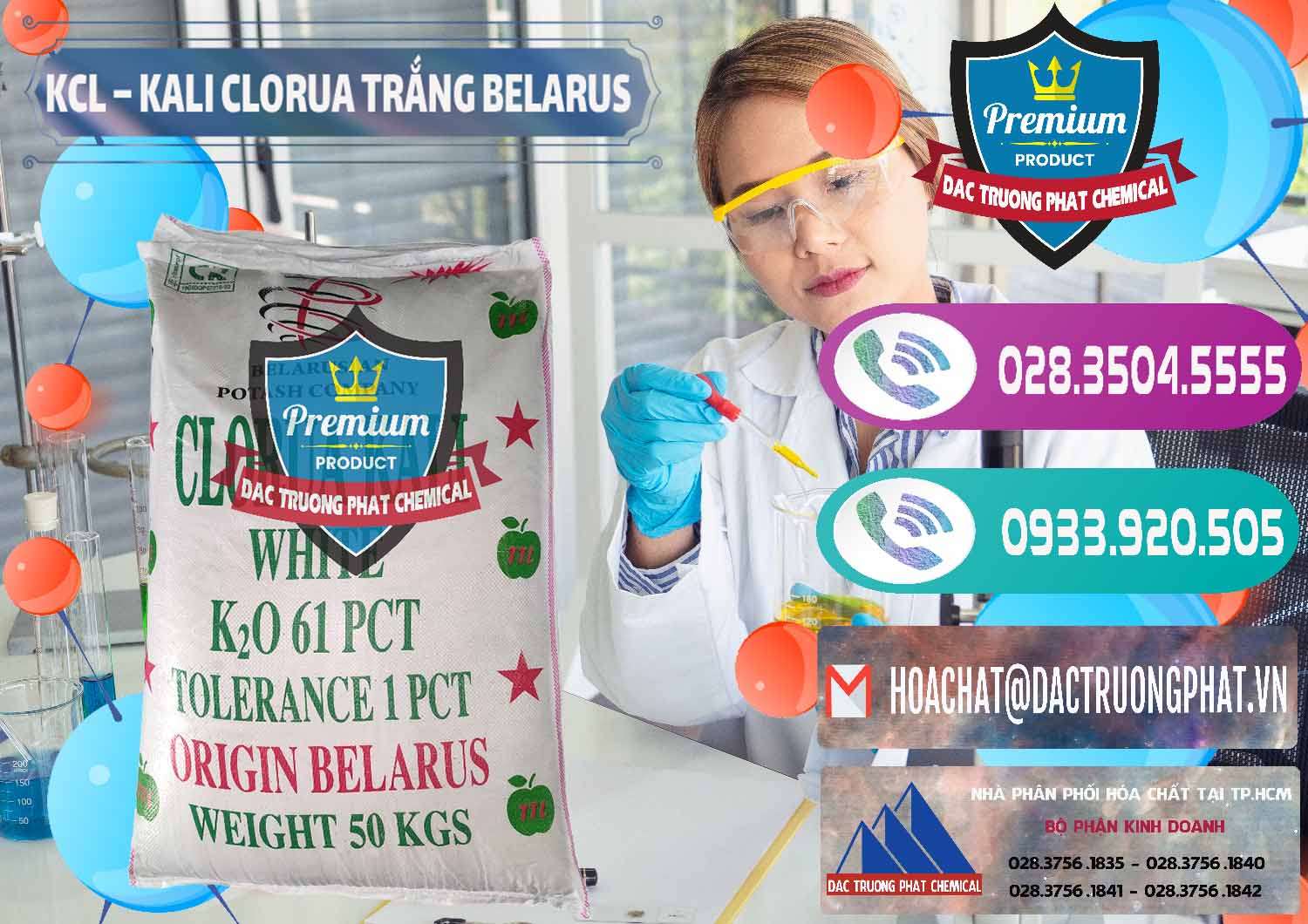 Công ty chuyên phân phối - bán KCL – Kali Clorua Trắng Belarus - 0085 - Đơn vị chuyên cung cấp - nhập khẩu hóa chất tại TP.HCM - hoachatxulynuoc.com