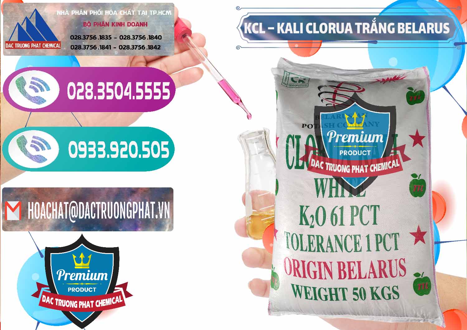 Nơi chuyên phân phối - bán KCL – Kali Clorua Trắng Belarus - 0085 - Chuyên bán - cung cấp hóa chất tại TP.HCM - hoachatxulynuoc.com