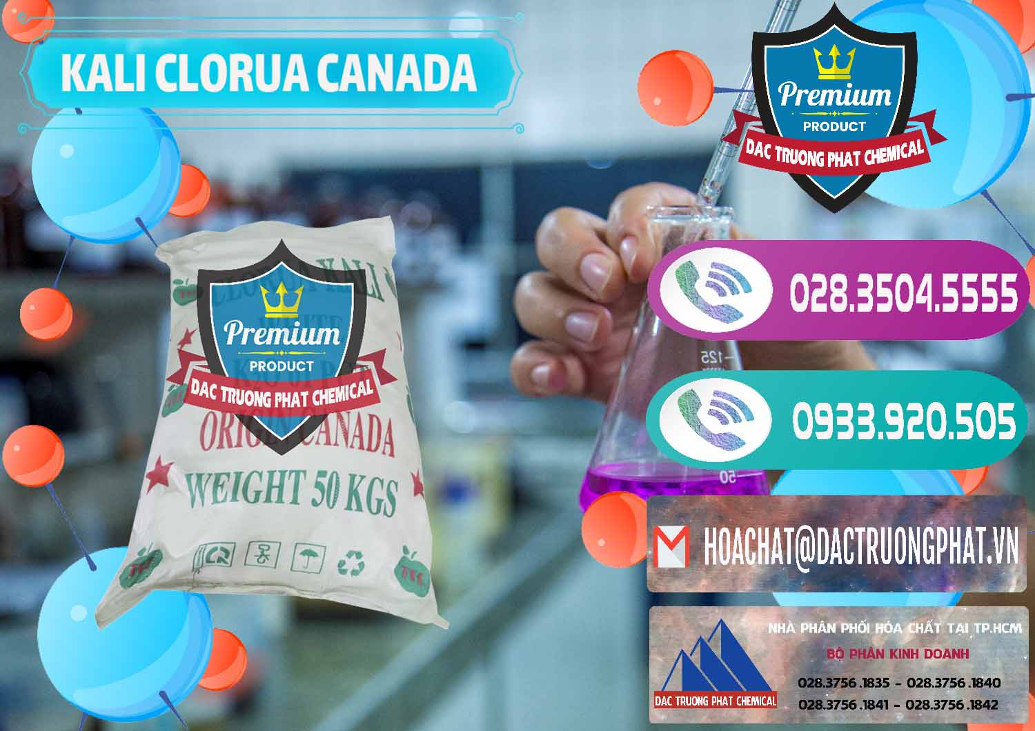 Cty bán _ phân phối KCL – Kali Clorua Trắng Canada - 0437 - Đơn vị bán - cung cấp hóa chất tại TP.HCM - hoachatxulynuoc.com