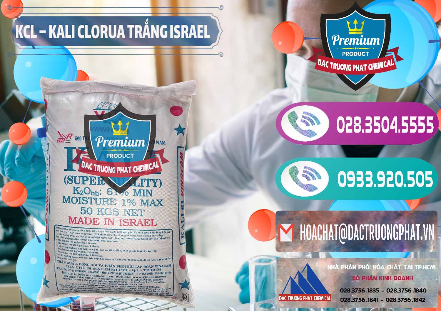 Công ty phân phối ( bán ) KCL – Kali Clorua Trắng Israel - 0087 - Chuyên cung cấp và phân phối hóa chất tại TP.HCM - hoachatxulynuoc.com