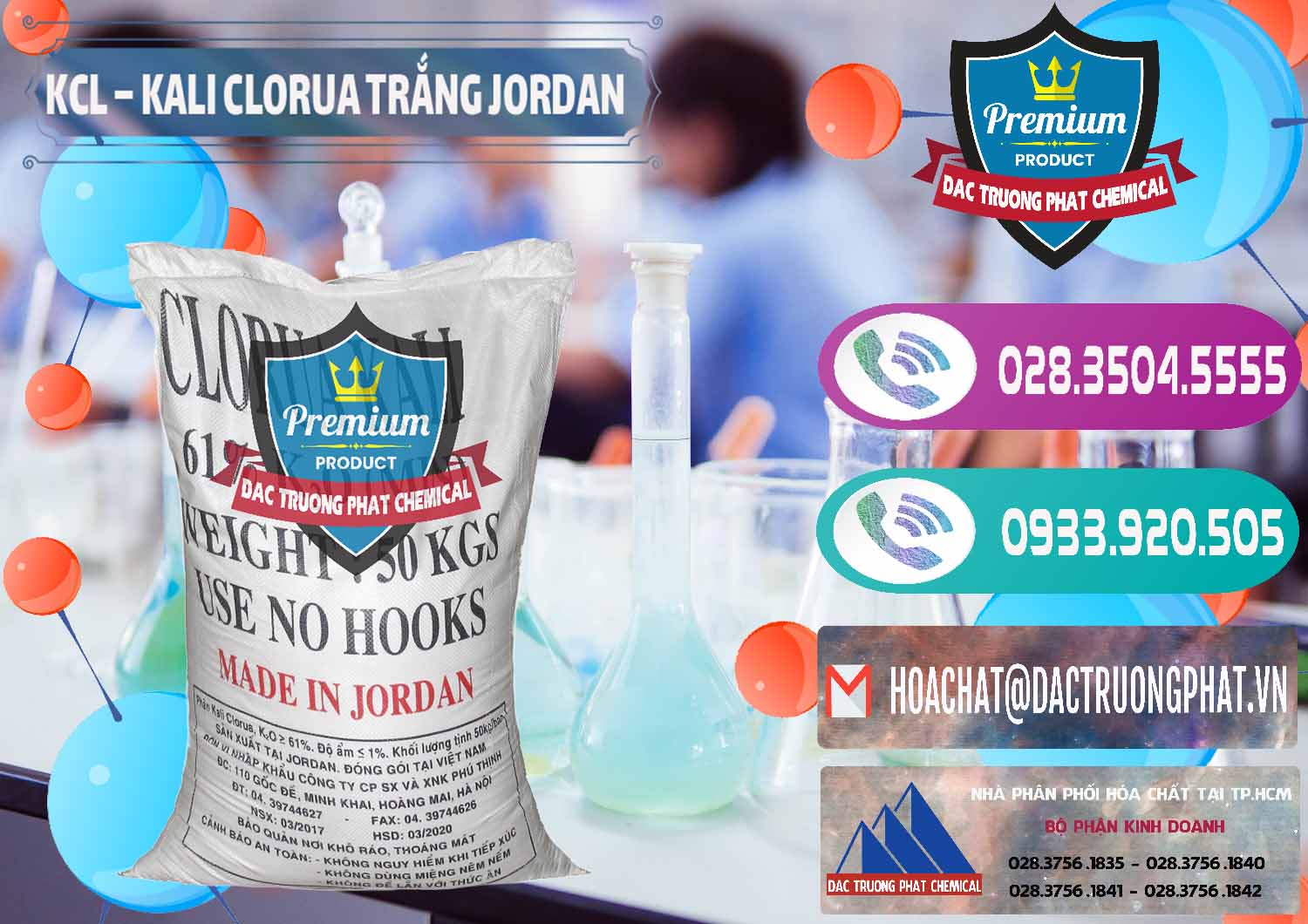 Chuyên nhập khẩu & bán KCL – Kali Clorua Trắng Jordan - 0088 - Phân phối - cung cấp hóa chất tại TP.HCM - hoachatxulynuoc.com