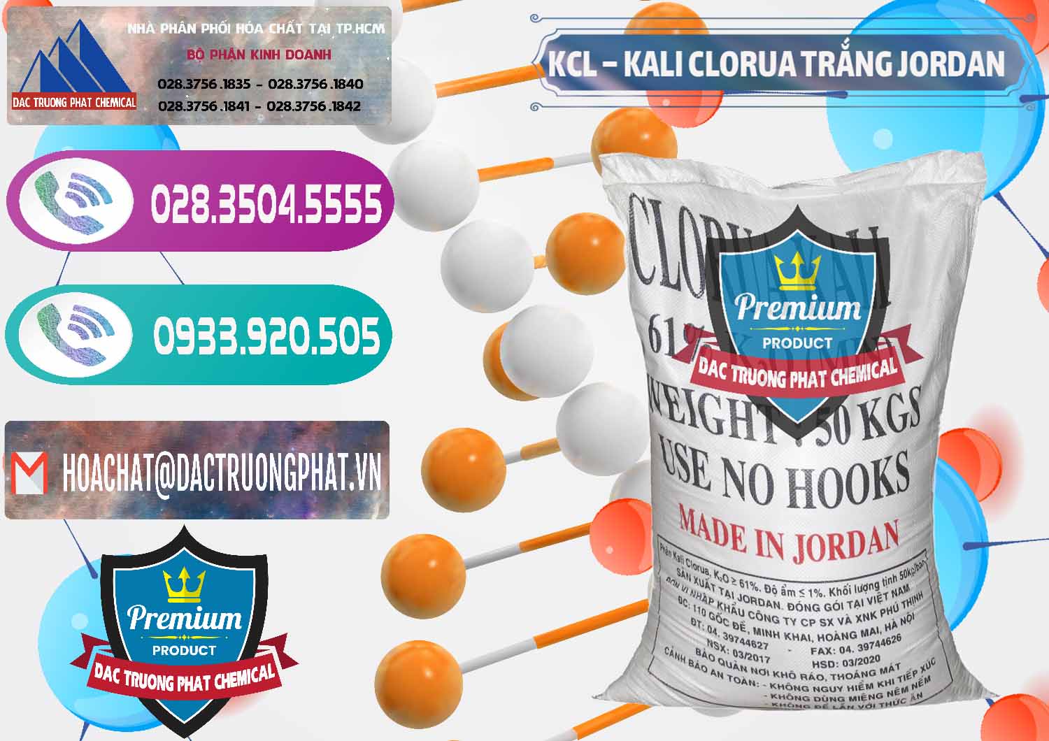 Nơi nhập khẩu - bán KCL – Kali Clorua Trắng Jordan - 0088 - Cung cấp _ kinh doanh hóa chất tại TP.HCM - hoachatxulynuoc.com