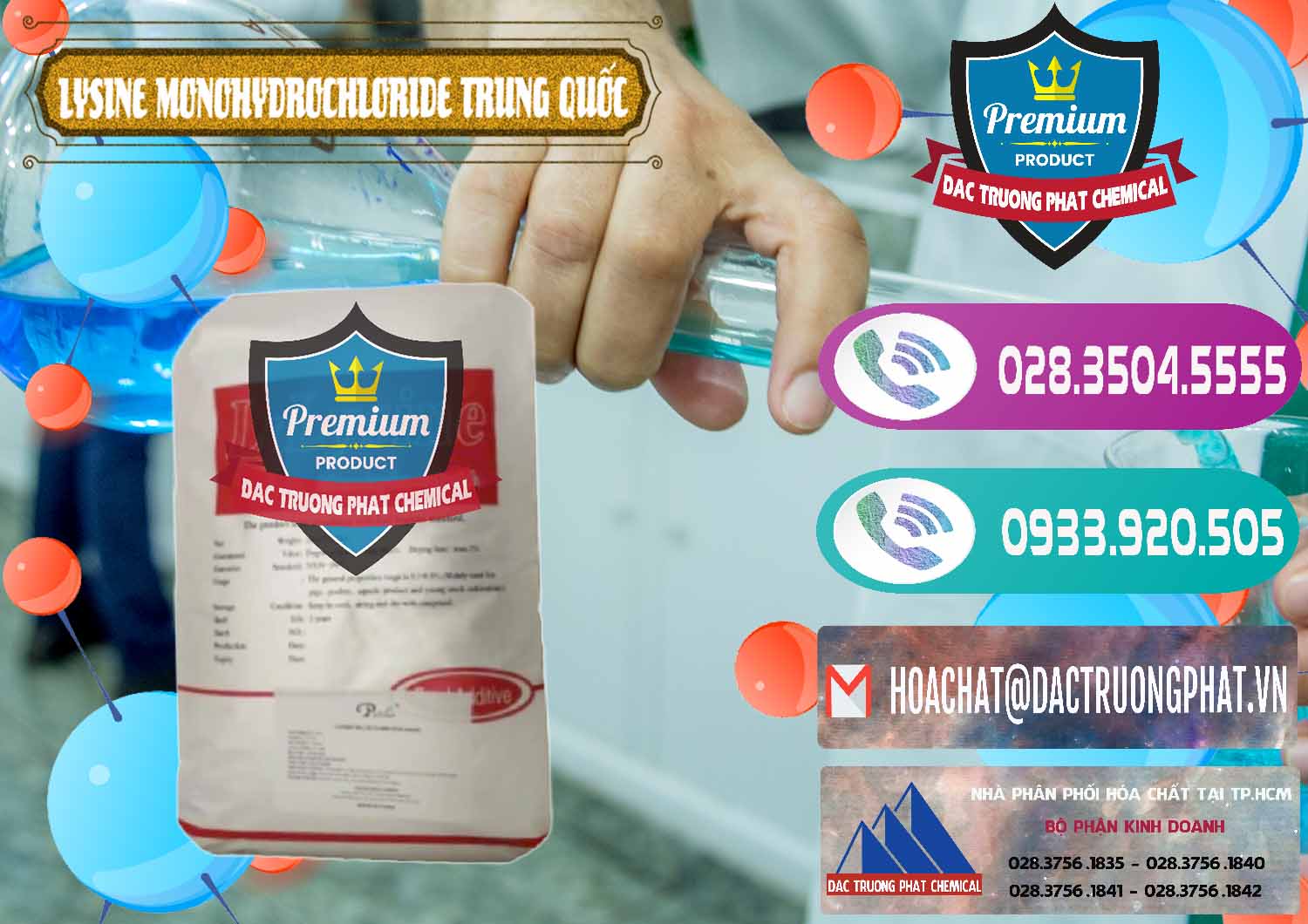 Công ty kinh doanh ( bán ) L-Lysine Monohydrochloride Feed Grade Trung Quốc China - 0454 - Đơn vị nhập khẩu ( cung cấp ) hóa chất tại TP.HCM - hoachatxulynuoc.com