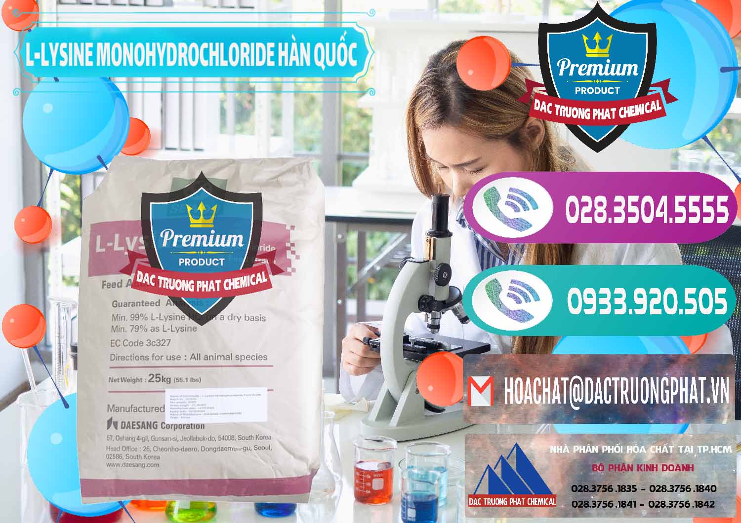 Đơn vị phân phối - bán L-Lysine Monohydrochloride Feed Grade Sewon Hàn Quốc Korea - 0302 - Đơn vị chuyên kinh doanh _ cung cấp hóa chất tại TP.HCM - hoachatxulynuoc.com