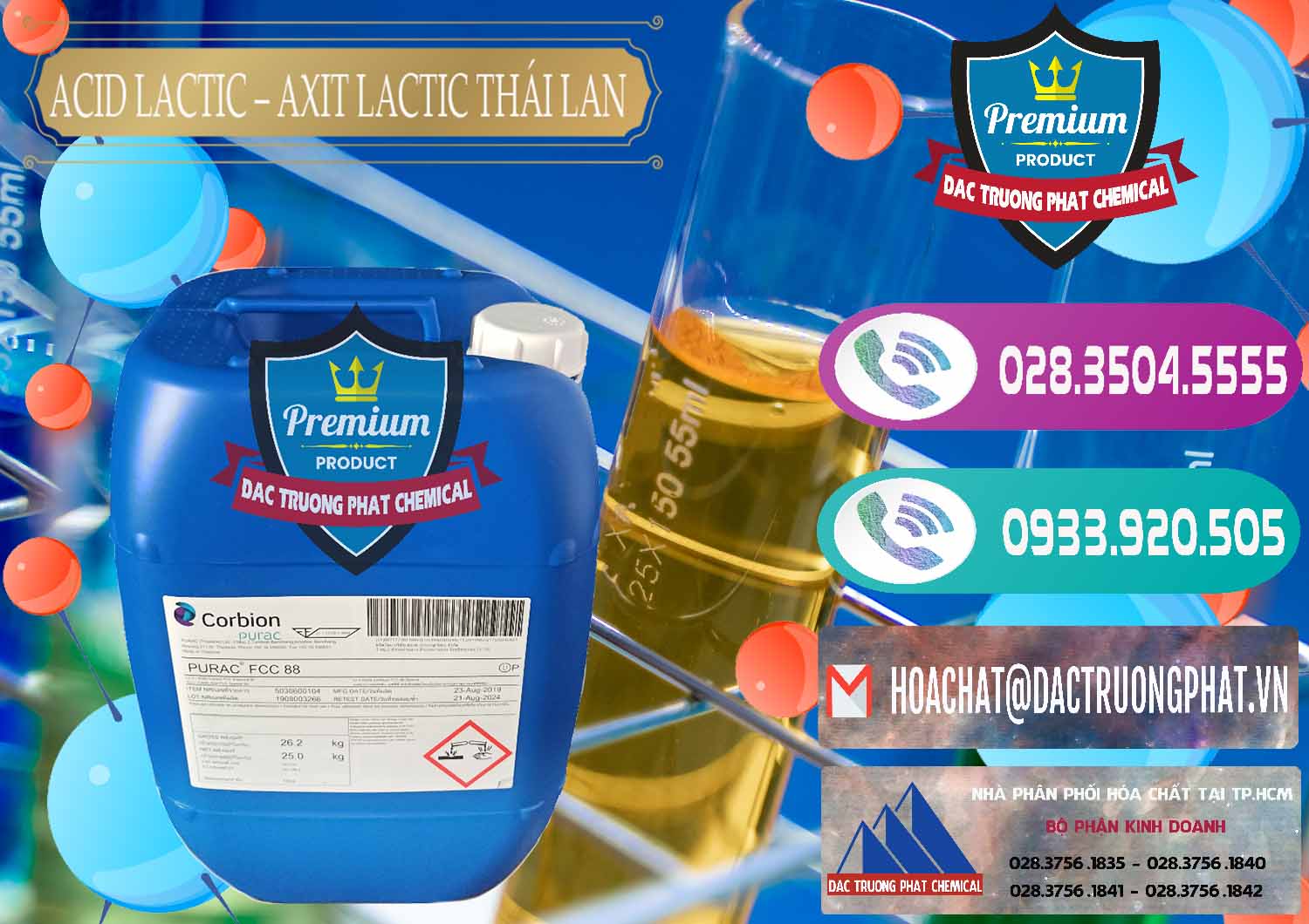 Nhà cung ứng _ bán Acid Lactic – Axit Lactic Thái Lan Purac FCC 88 - 0012 - Chuyên bán - cung cấp hóa chất tại TP.HCM - hoachatxulynuoc.com