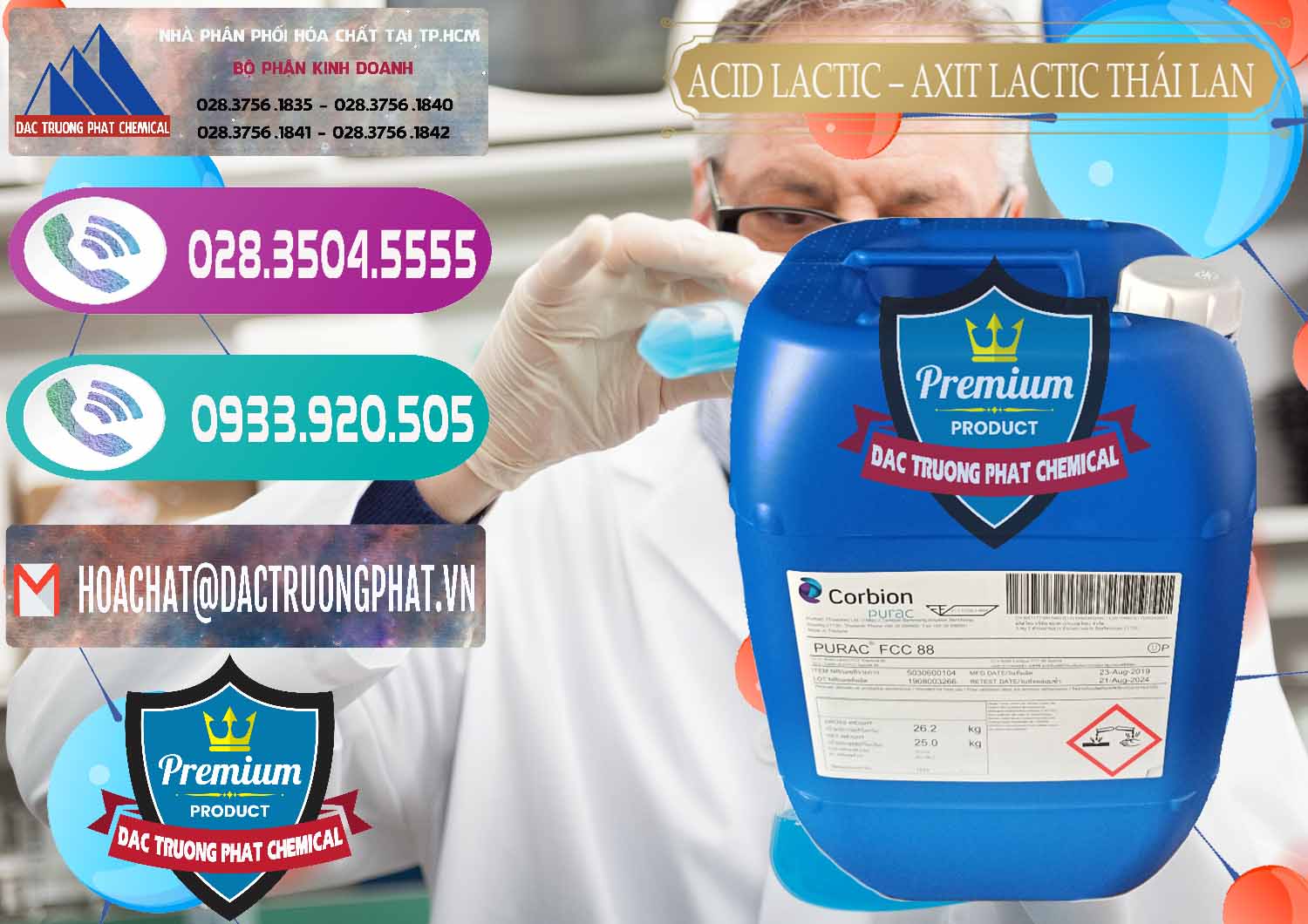 Kinh doanh và bán Acid Lactic – Axit Lactic Thái Lan Purac FCC 88 - 0012 - Cty phân phối ( cung ứng ) hóa chất tại TP.HCM - hoachatxulynuoc.com