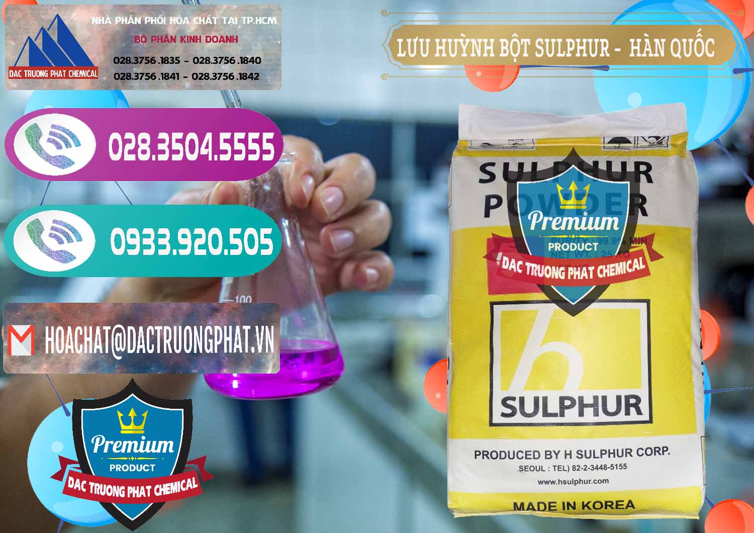 Công ty chuyên bán & phân phối Lưu huỳnh Bột - Sulfur Powder ( H Sulfur ) Hàn Quốc Korea - 0199 - Nơi phân phối - nhập khẩu hóa chất tại TP.HCM - hoachatxulynuoc.com
