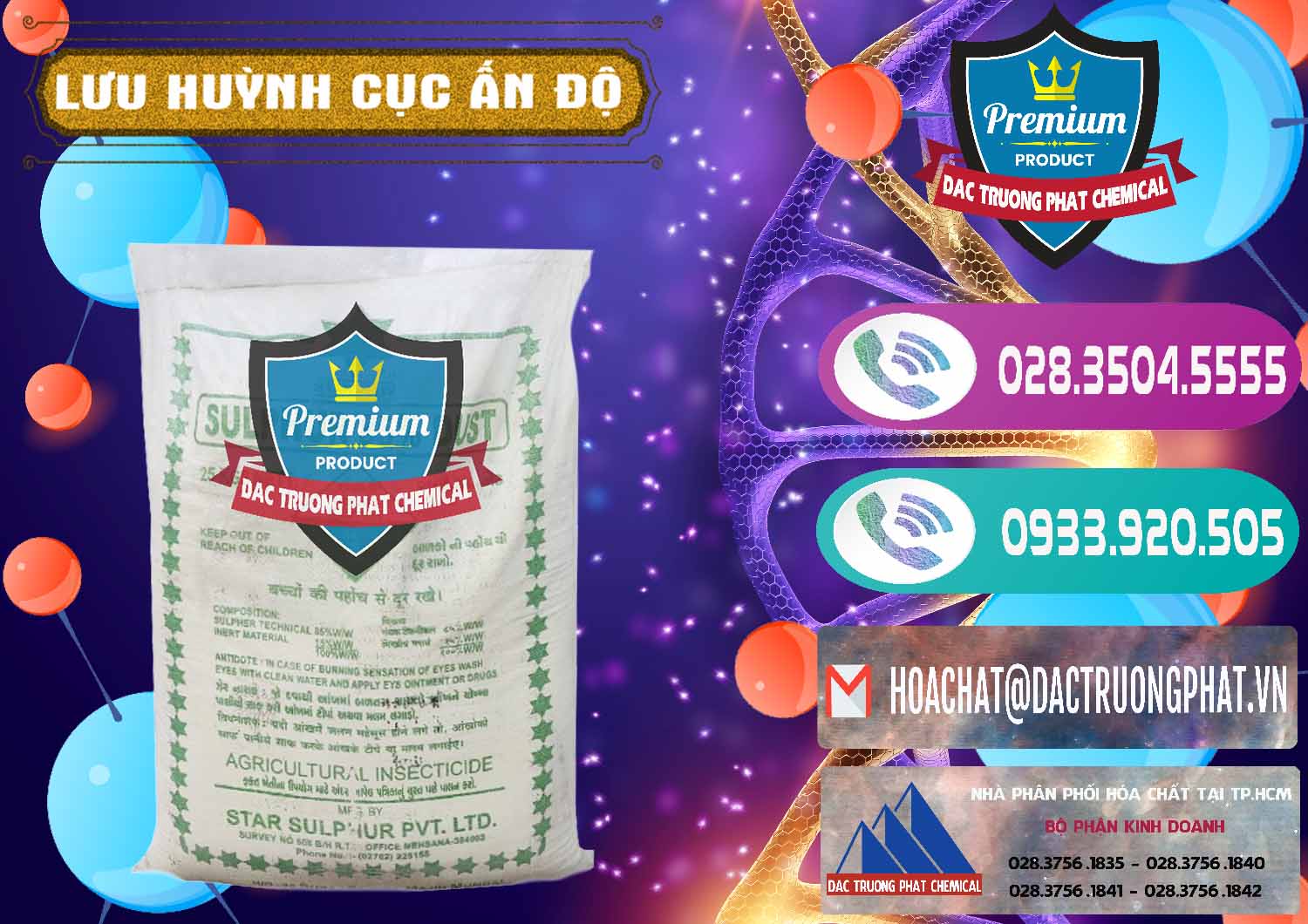 Nơi nhập khẩu ( bán ) Lưu huỳnh Cục - Sulfur Ấn Độ India - 0348 - Cty chuyên phân phối - cung ứng hóa chất tại TP.HCM - hoachatxulynuoc.com