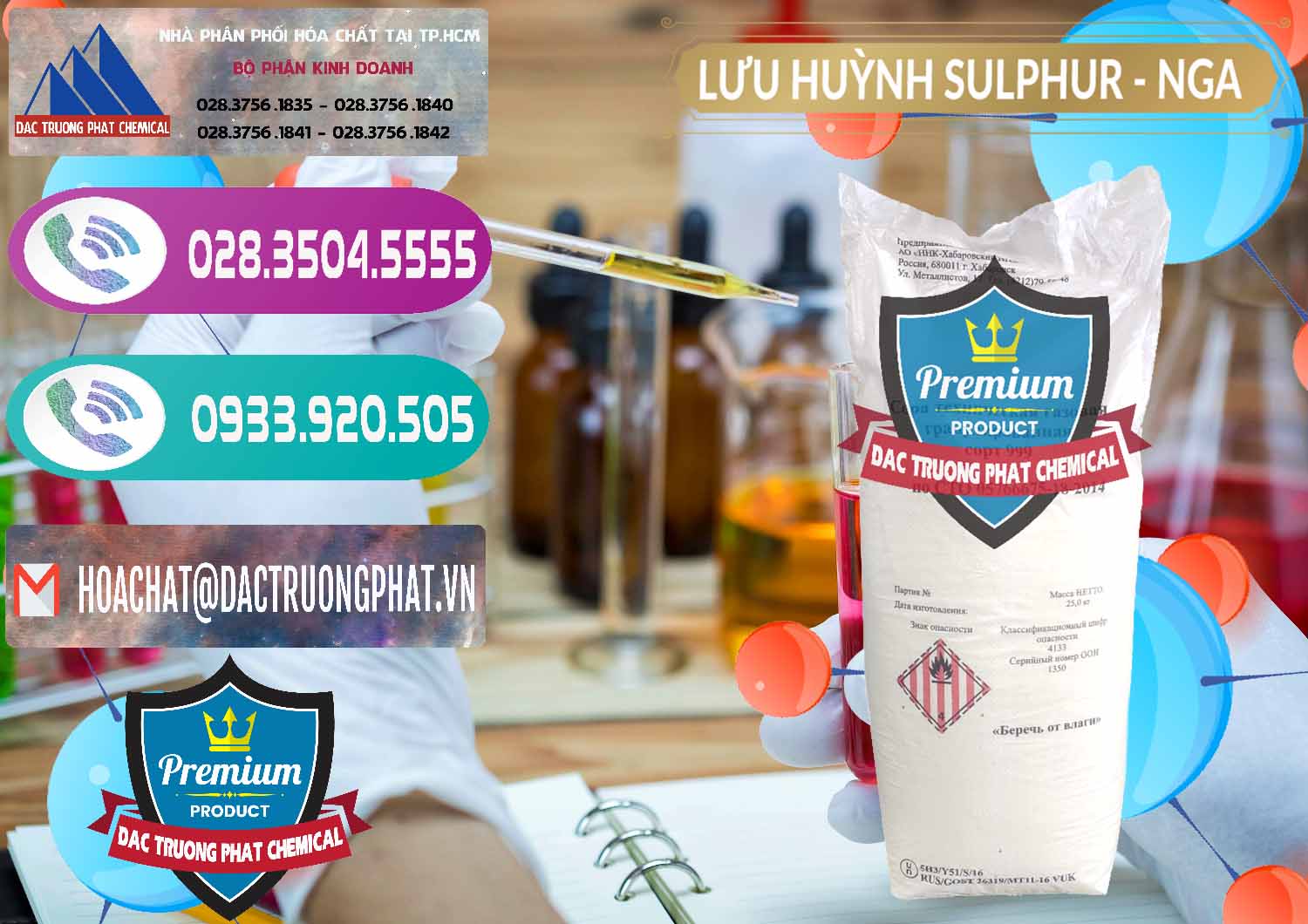 Nơi chuyên nhập khẩu ( bán ) Lưu huỳnh Hạt - Sulfur Nga Russia - 0200 - Nơi phân phối và nhập khẩu hóa chất tại TP.HCM - hoachatxulynuoc.com