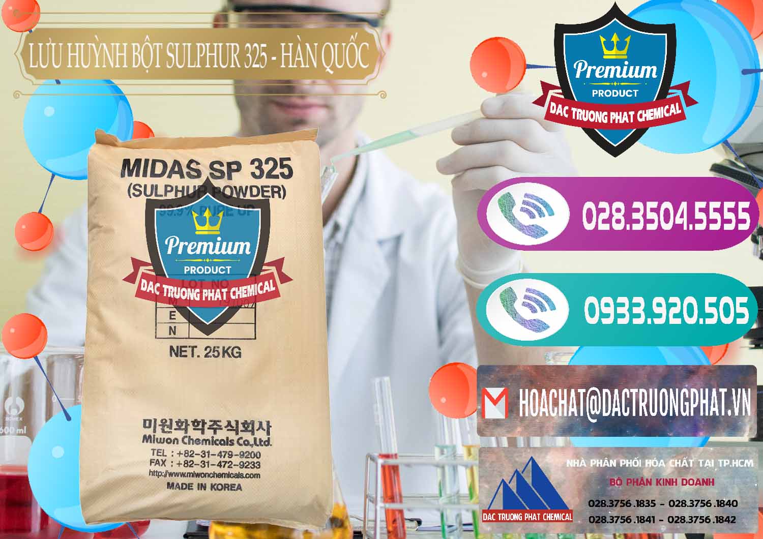 Cty bán - phân phối Lưu huỳnh Bột - Sulfur Powder Midas SP 325 Hàn Quốc Korea - 0198 - Công ty chuyên nhập khẩu & phân phối hóa chất tại TP.HCM - hoachatxulynuoc.com
