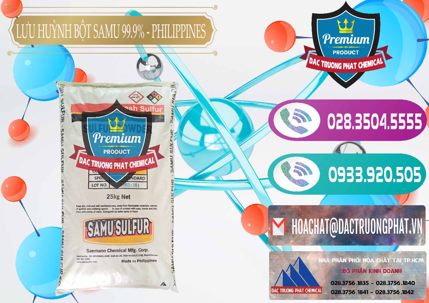 Cty phân phối _ bán Lưu huỳnh Bột - Sulfur Powder Samu Philippines - 0201 - Cty chuyên phân phối - nhập khẩu hóa chất tại TP.HCM - hoachatxulynuoc.com