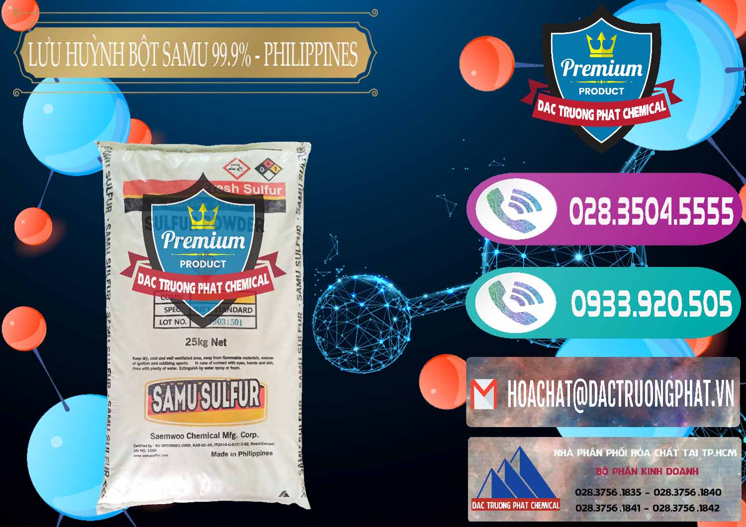 Cty kinh doanh và bán Lưu huỳnh Bột - Sulfur Powder Samu Philippines - 0201 - Chuyên phân phối ( nhập khẩu ) hóa chất tại TP.HCM - hoachatxulynuoc.com