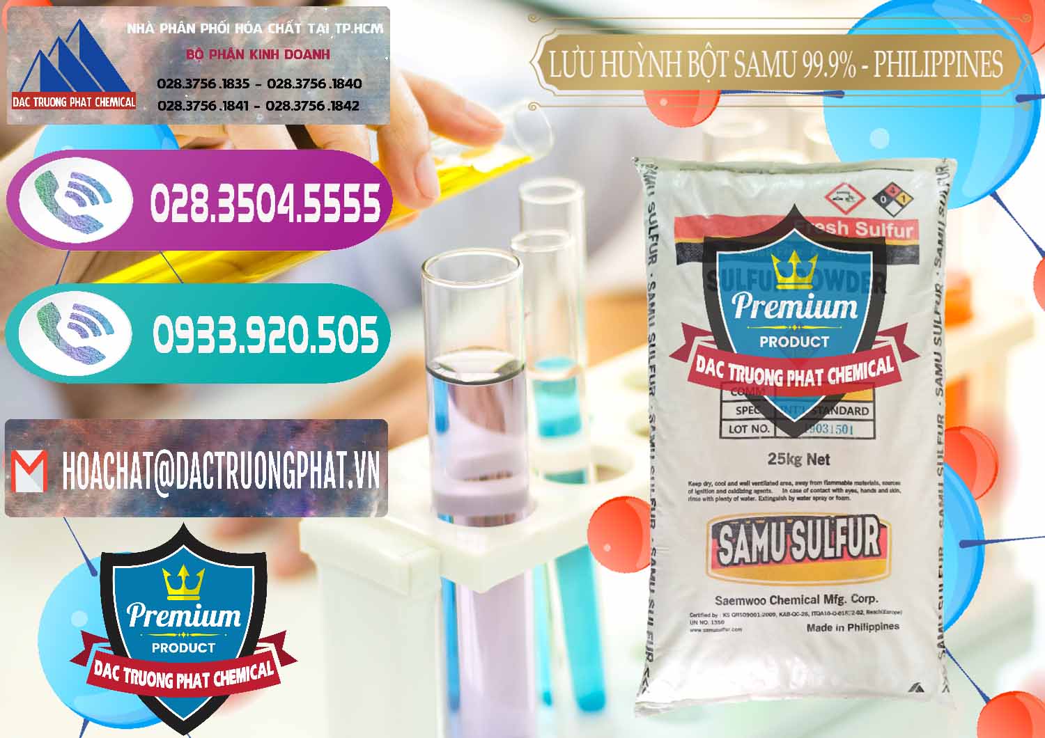 Bán và phân phối Lưu huỳnh Bột - Sulfur Powder Samu Philippines - 0201 - Công ty kinh doanh và phân phối hóa chất tại TP.HCM - hoachatxulynuoc.com