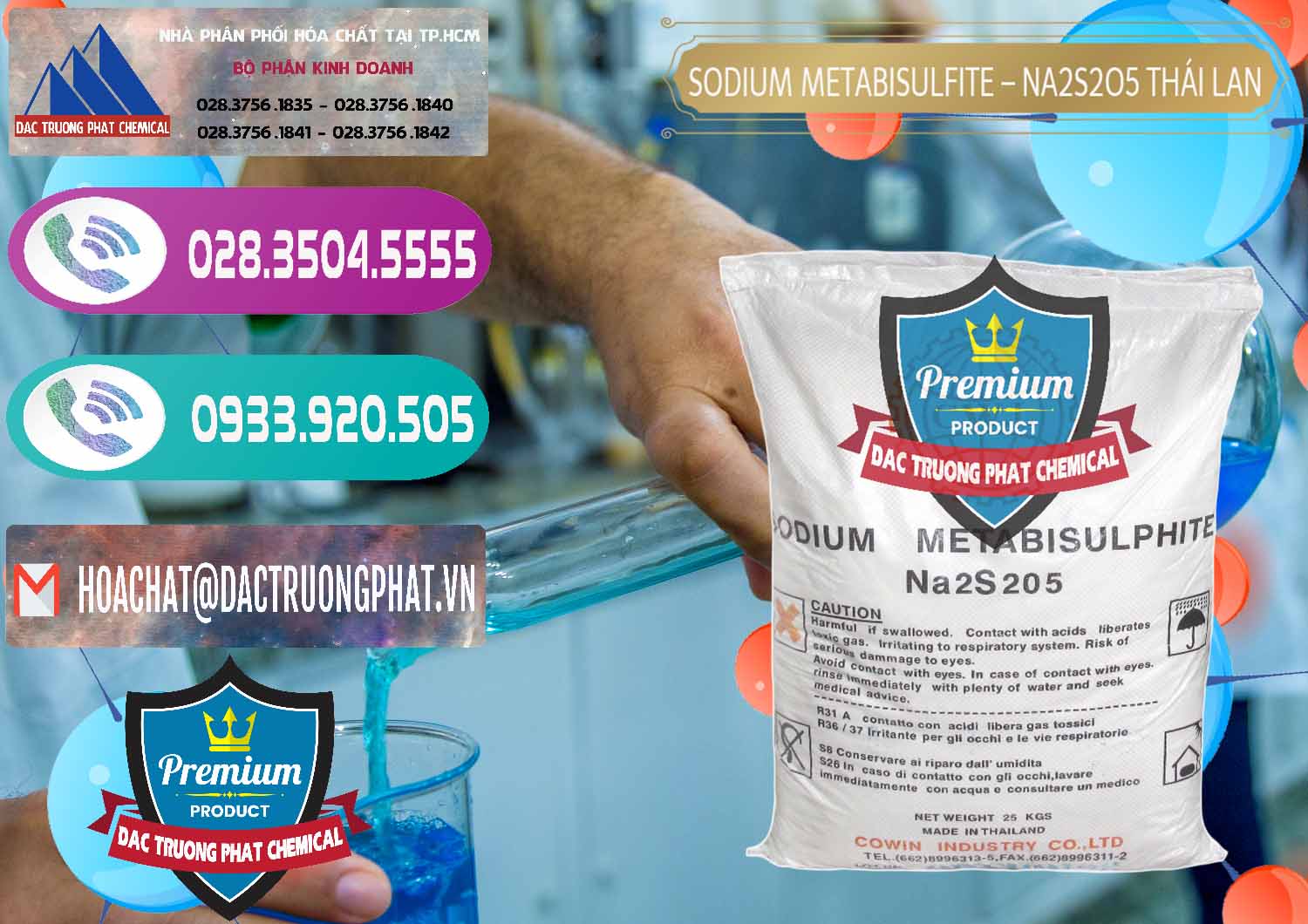 Công ty chuyên bán - cung ứng Sodium Metabisulfite - NA2S2O5 Thái Lan Cowin - 0145 - Nơi chuyên cung cấp ( nhập khẩu ) hóa chất tại TP.HCM - hoachatxulynuoc.com