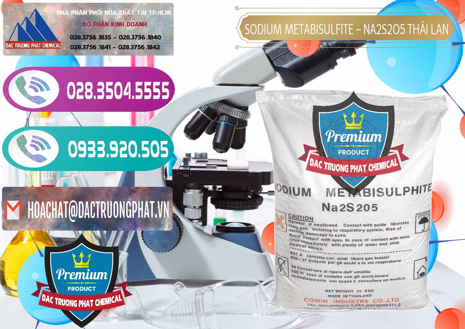 Nơi chuyên bán _ phân phối Sodium Metabisulfite - NA2S2O5 Thái Lan Cowin - 0145 - Công ty chuyên phân phối - bán hóa chất tại TP.HCM - hoachatxulynuoc.com