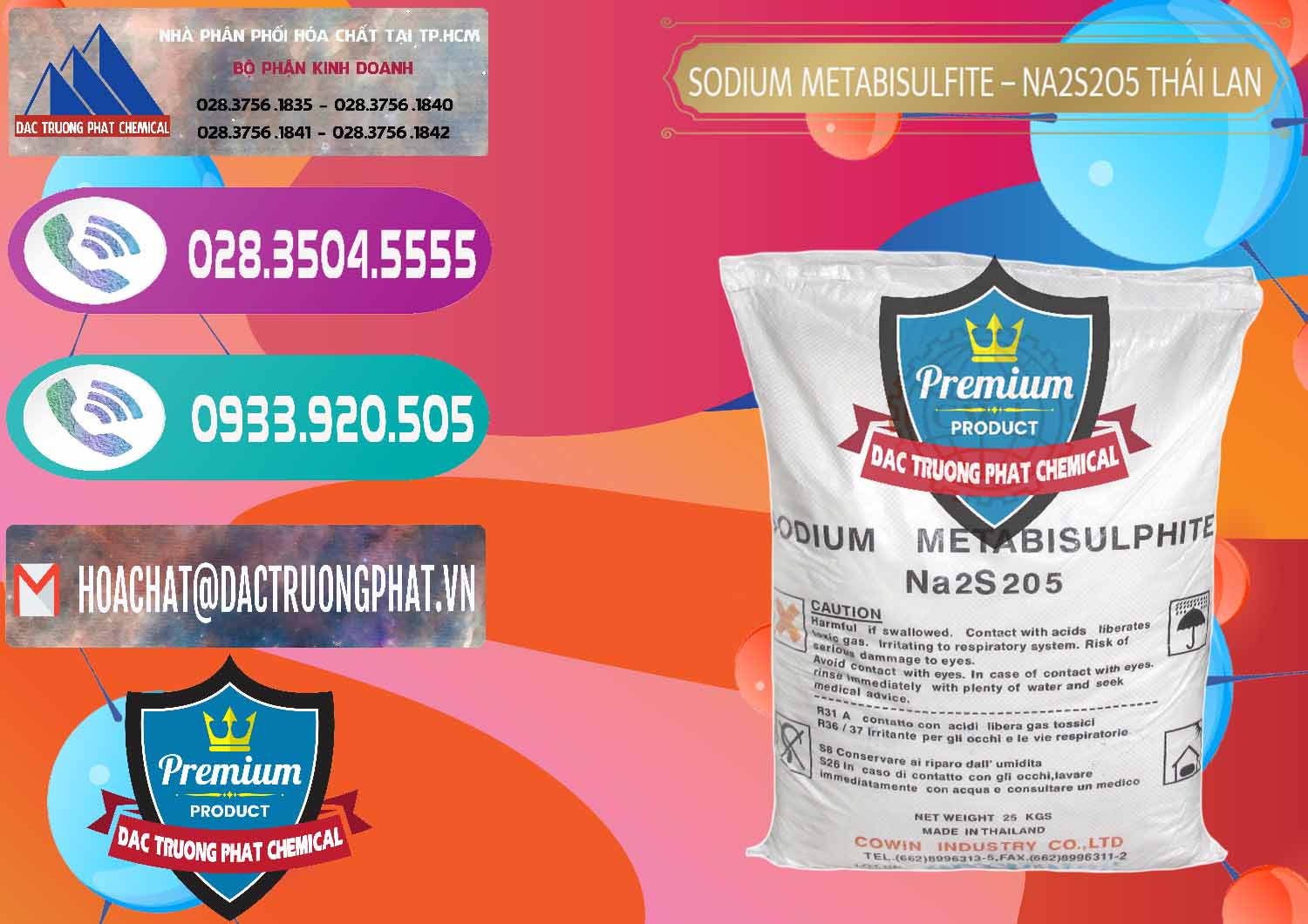 Cung cấp & bán Sodium Metabisulfite - NA2S2O5 Thái Lan Cowin - 0145 - Công ty phân phối - cung ứng hóa chất tại TP.HCM - hoachatxulynuoc.com