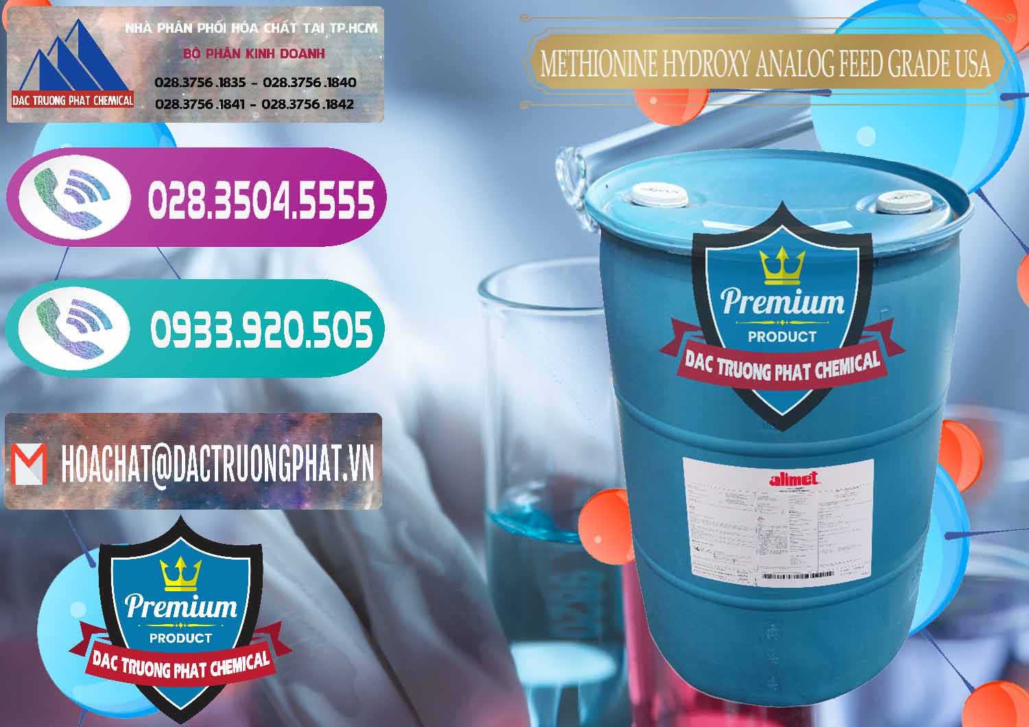 Nhà nhập khẩu ( bán ) Methionine Nước - Dạng Lỏng Novus Alimet Mỹ USA - 0316 - Đơn vị bán _ cung cấp hóa chất tại TP.HCM - hoachatxulynuoc.com