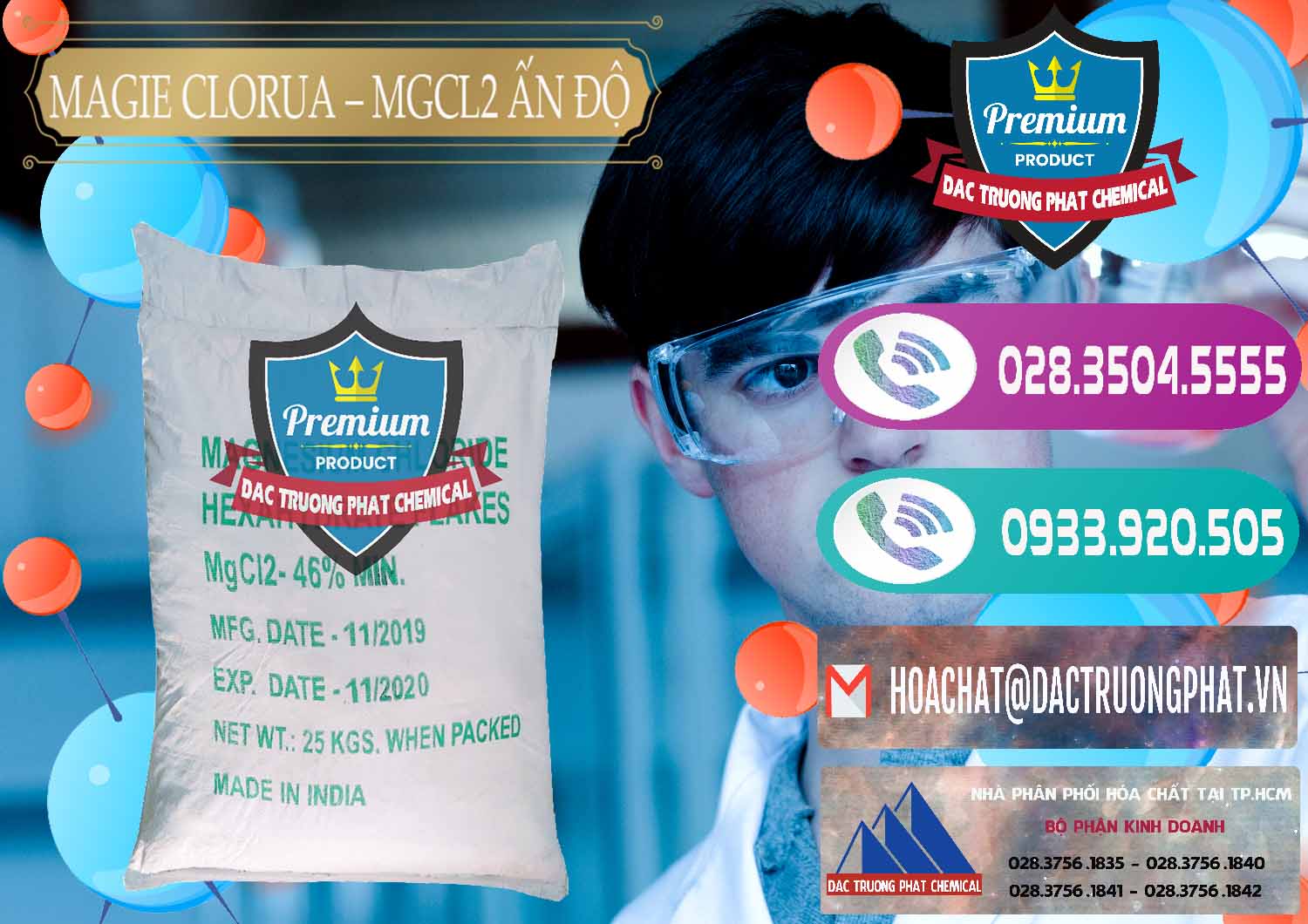Cty nhập khẩu _ bán Magie Clorua – MGCL2 46% Dạng Vảy Ấn Độ India - 0092 - Công ty chuyên bán _ cung cấp hóa chất tại TP.HCM - hoachatxulynuoc.com