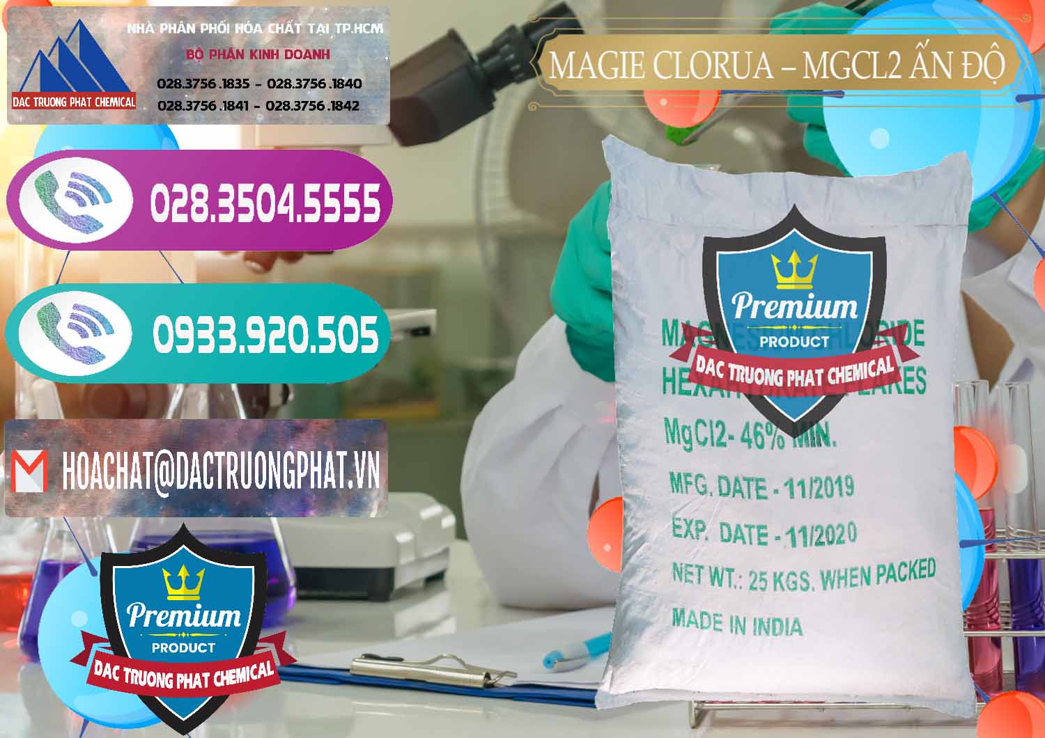 Chuyên bán - cung ứng Magie Clorua – MGCL2 46% Dạng Vảy Ấn Độ India - 0092 - Đơn vị kinh doanh _ phân phối hóa chất tại TP.HCM - hoachatxulynuoc.com