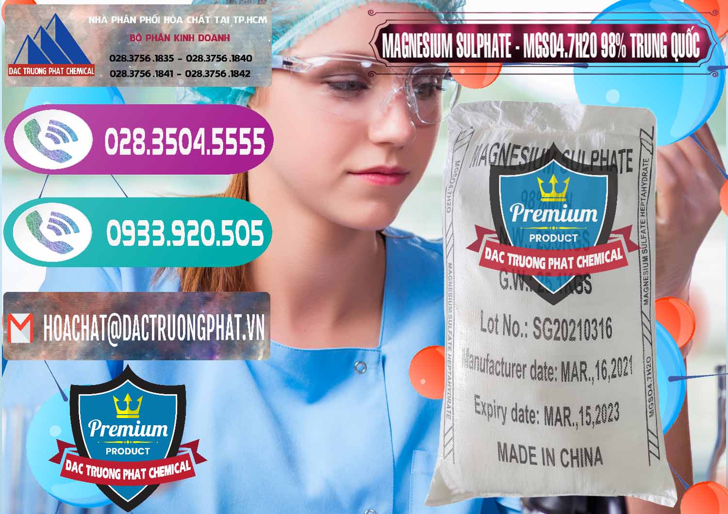 Nơi chuyên bán ( cung ứng ) MGSO4.7H2O – Magnesium Sulphate 98% Trung Quốc China - 0229 - Nơi bán - cung cấp hóa chất tại TP.HCM - hoachatxulynuoc.com