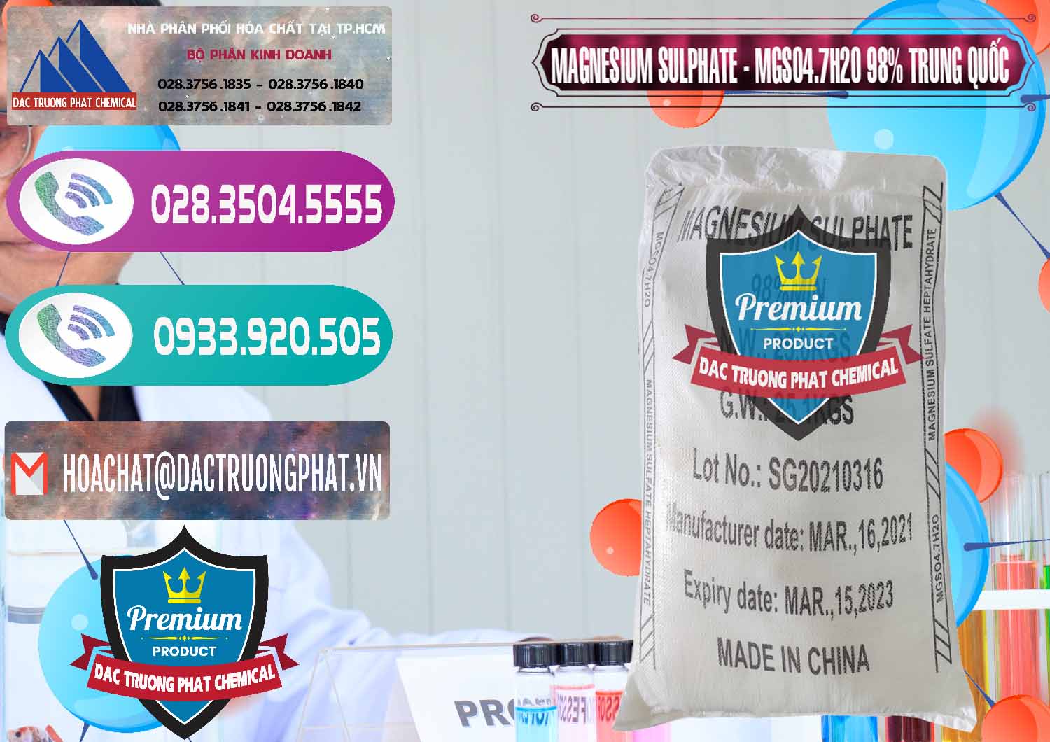 Đơn vị bán ( phân phối ) MGSO4.7H2O – Magnesium Sulphate 98% Trung Quốc China - 0229 - Cung cấp & phân phối hóa chất tại TP.HCM - hoachatxulynuoc.com