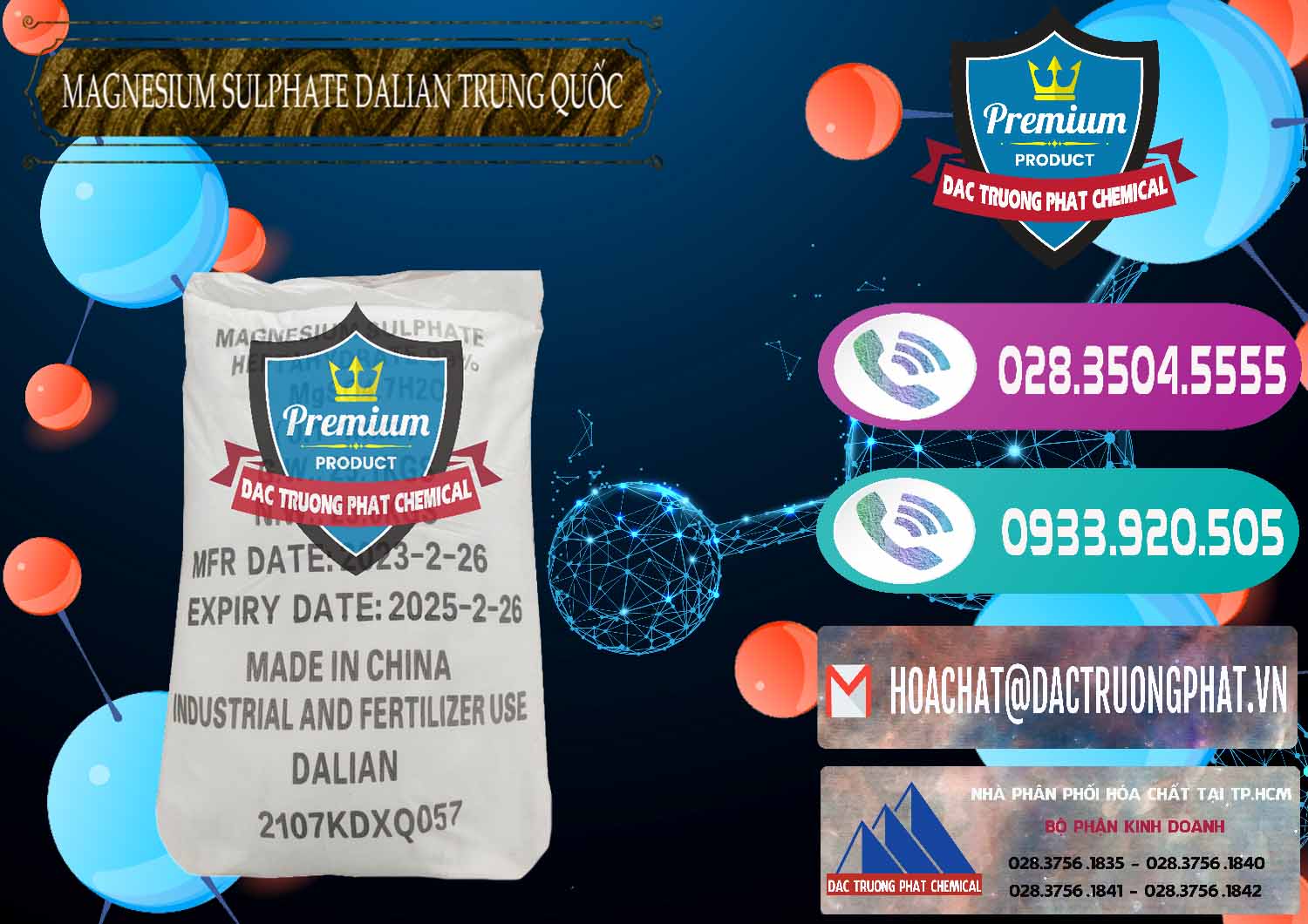 Nơi cung ứng và bán MGSO4.7H2O – Magnesium Sulphate Heptahydrate Dalian Trung Quốc China - 0393 - Nơi chuyên kinh doanh - phân phối hóa chất tại TP.HCM - hoachatxulynuoc.com